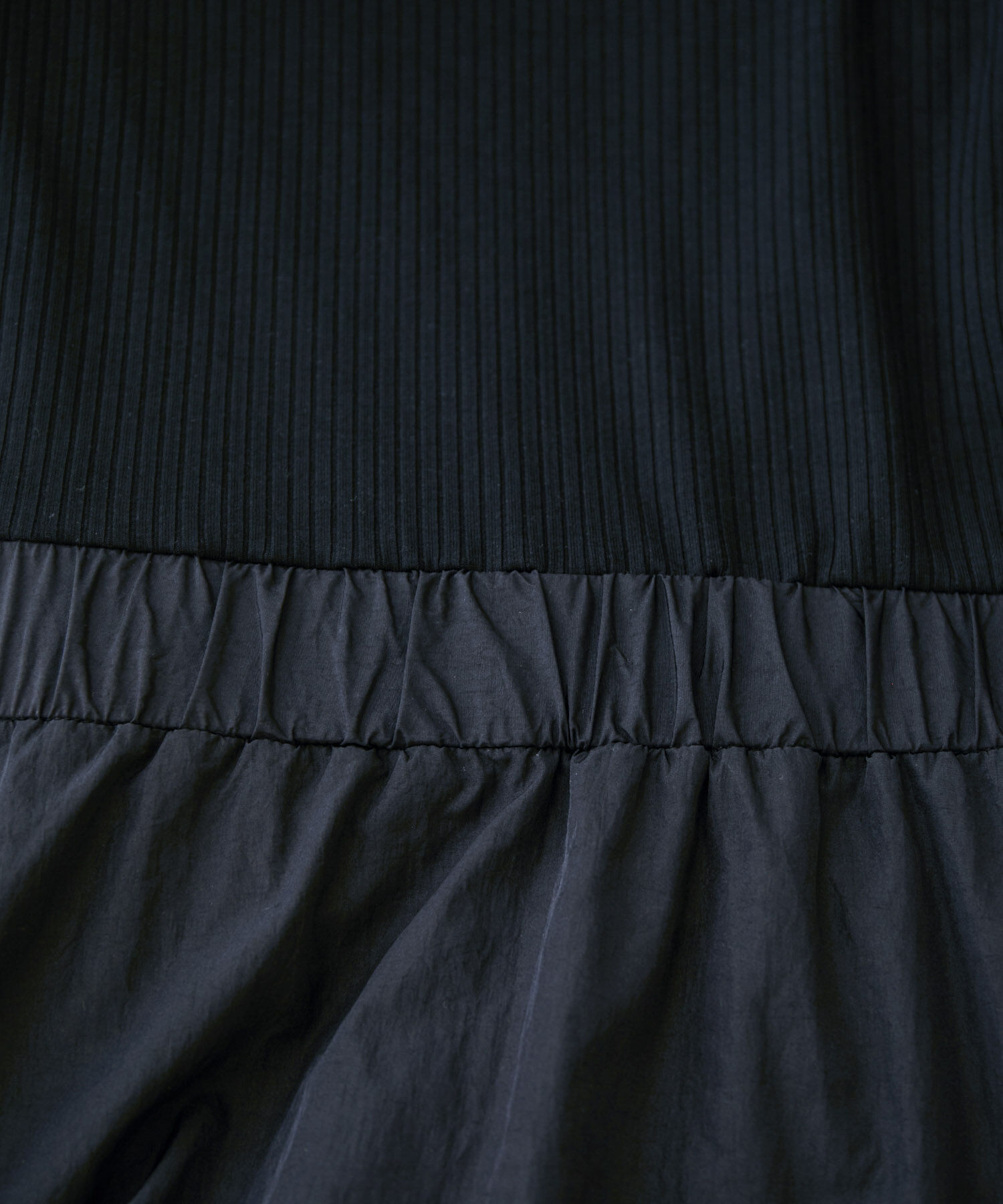 VIS「前後2WAY異素材ドッキングワンピース」|ワンピース|