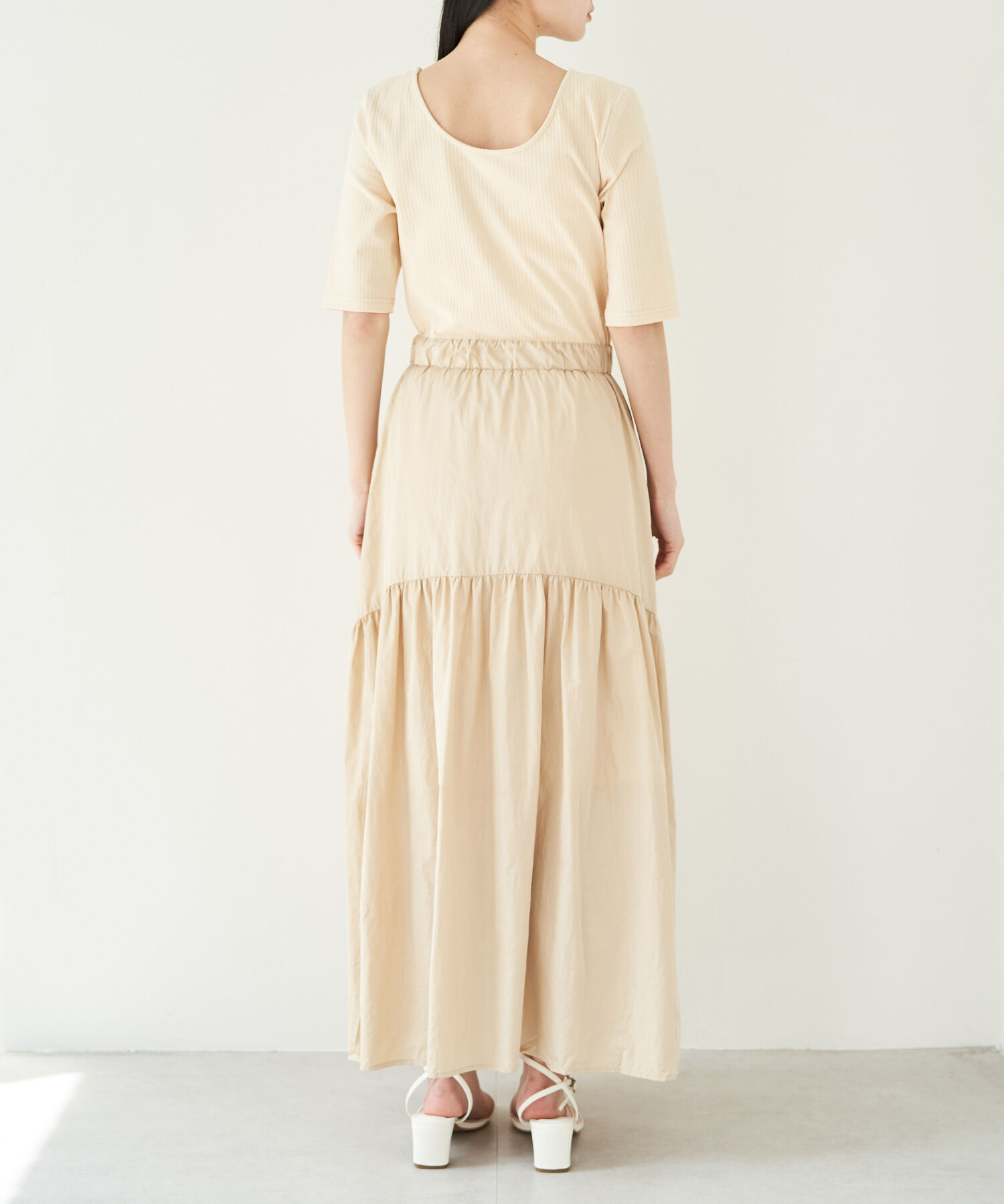 VIS「前後2WAY異素材ドッキングワンピース」|ワンピース|