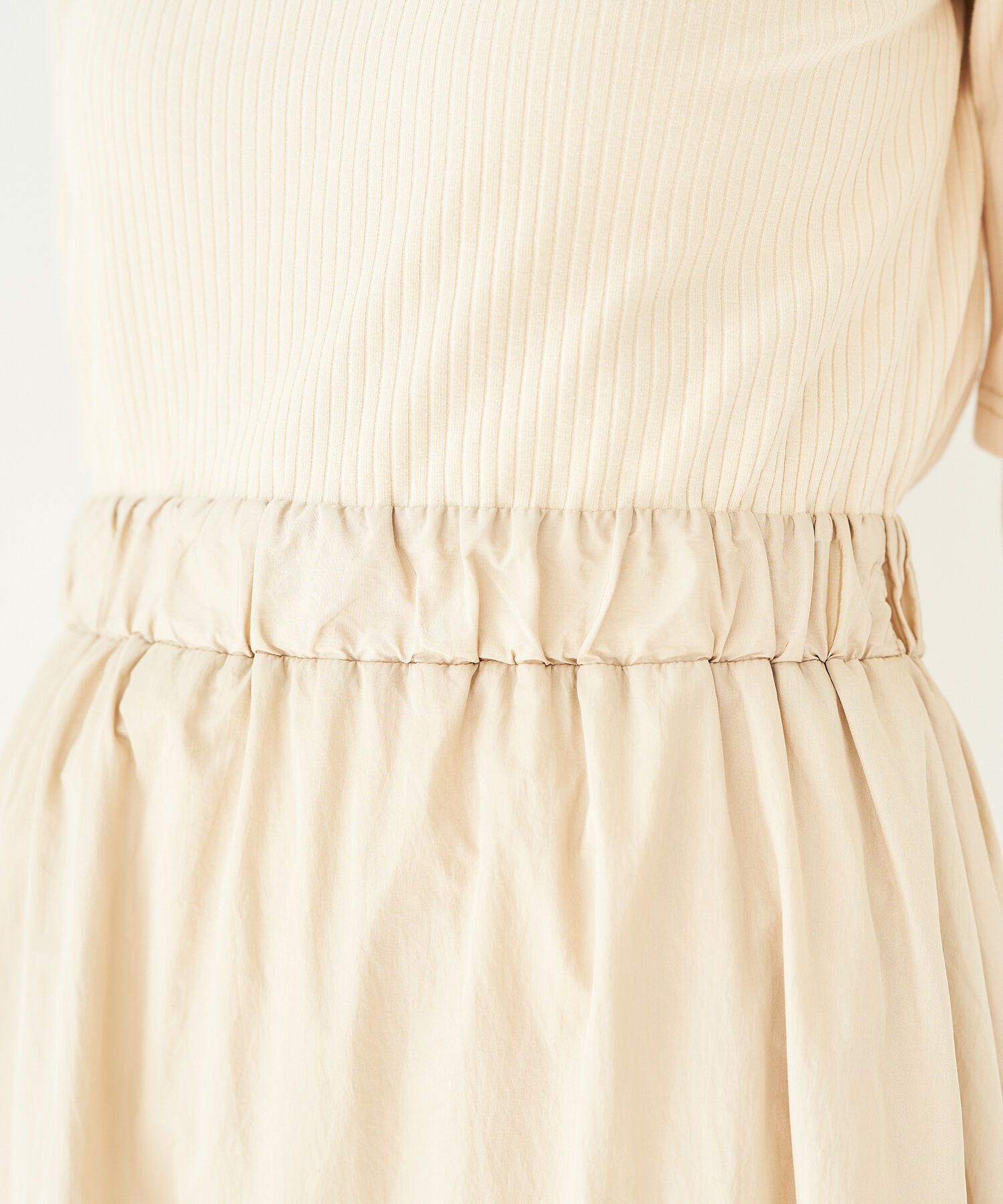 VIS「前後2WAY異素材ドッキングワンピース」|ワンピース|