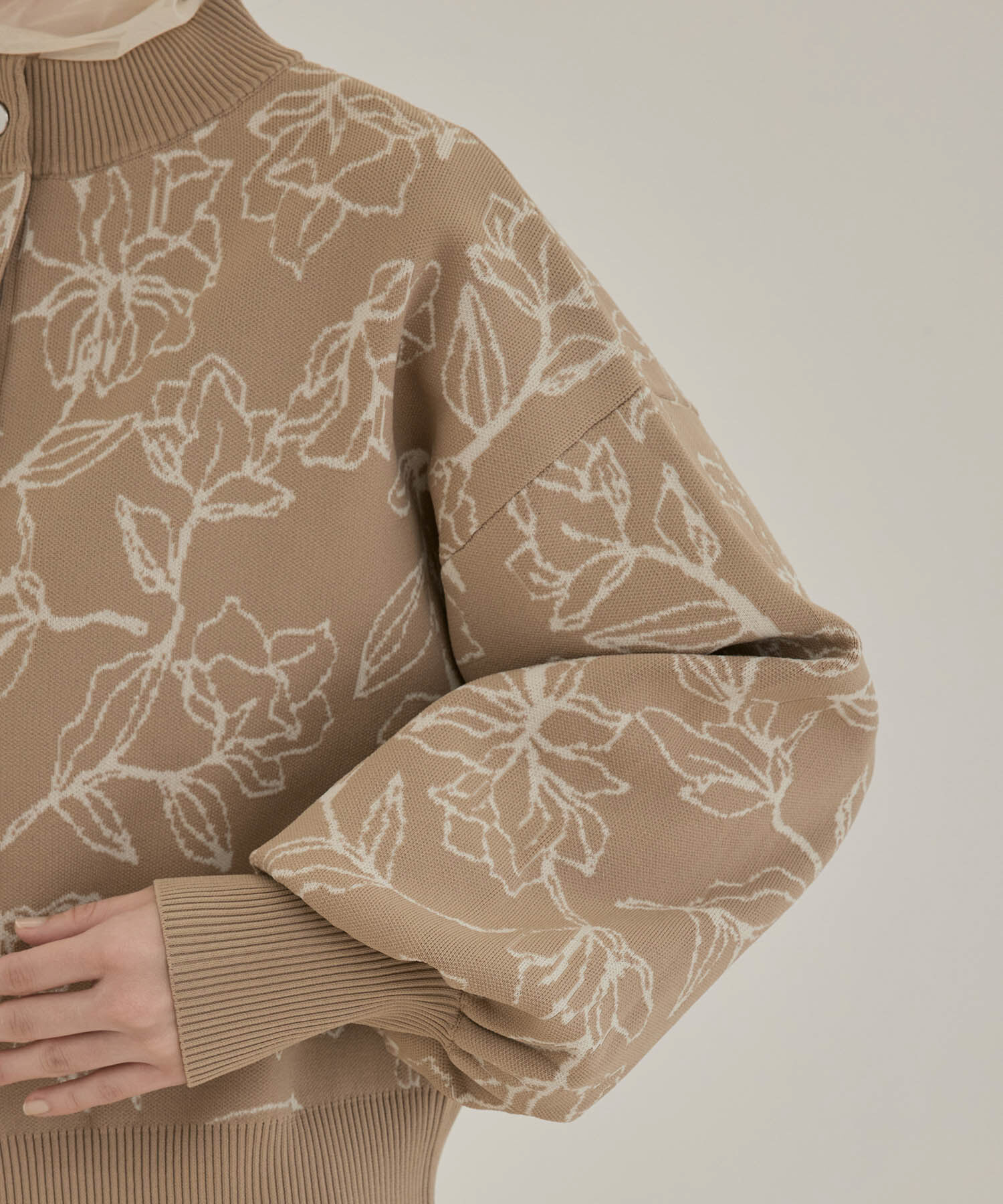 VIS「多釦ニットカラーカーディガン」|カーディガン|