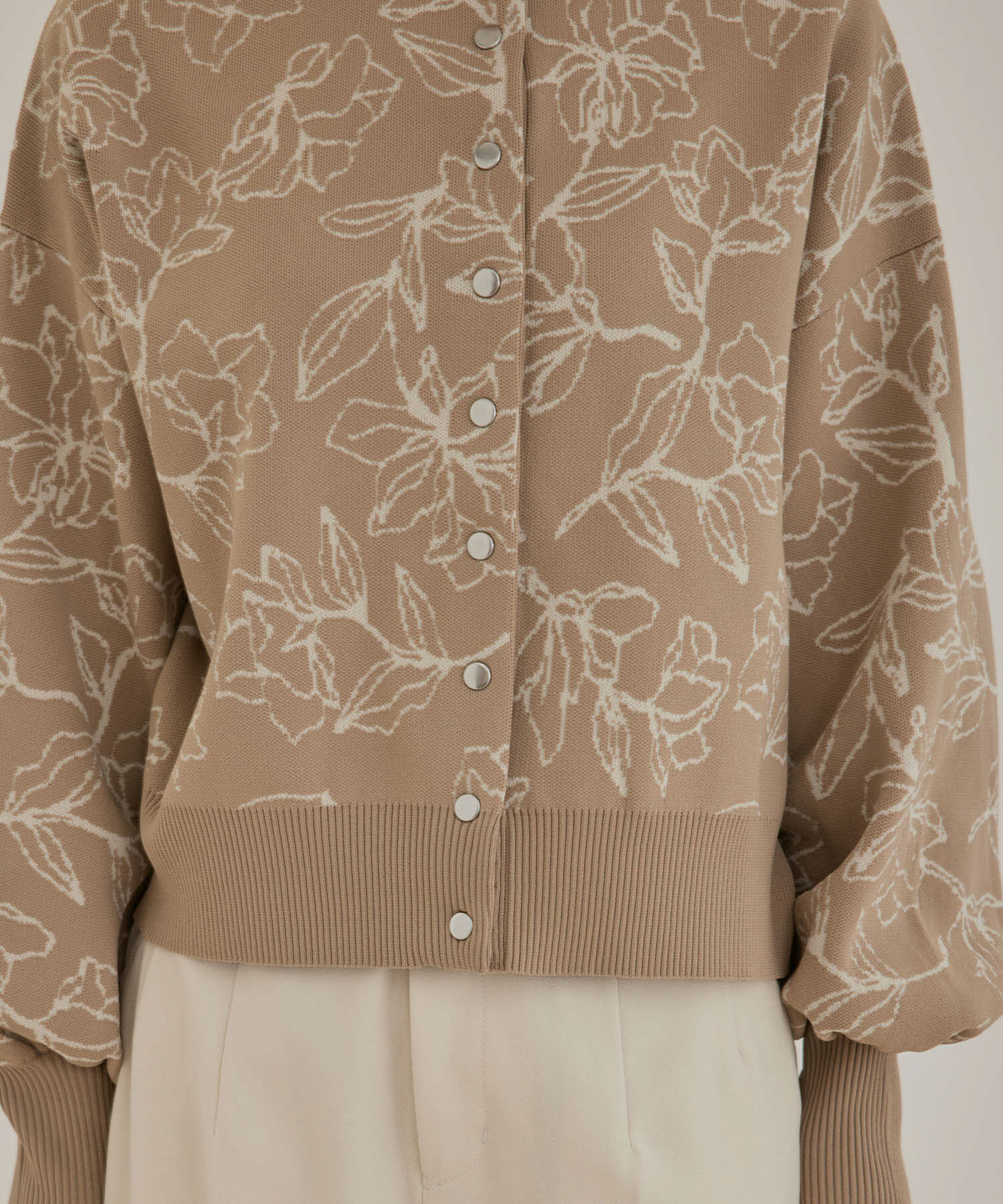 VIS「多釦ニットカラーカーディガン」|カーディガン|