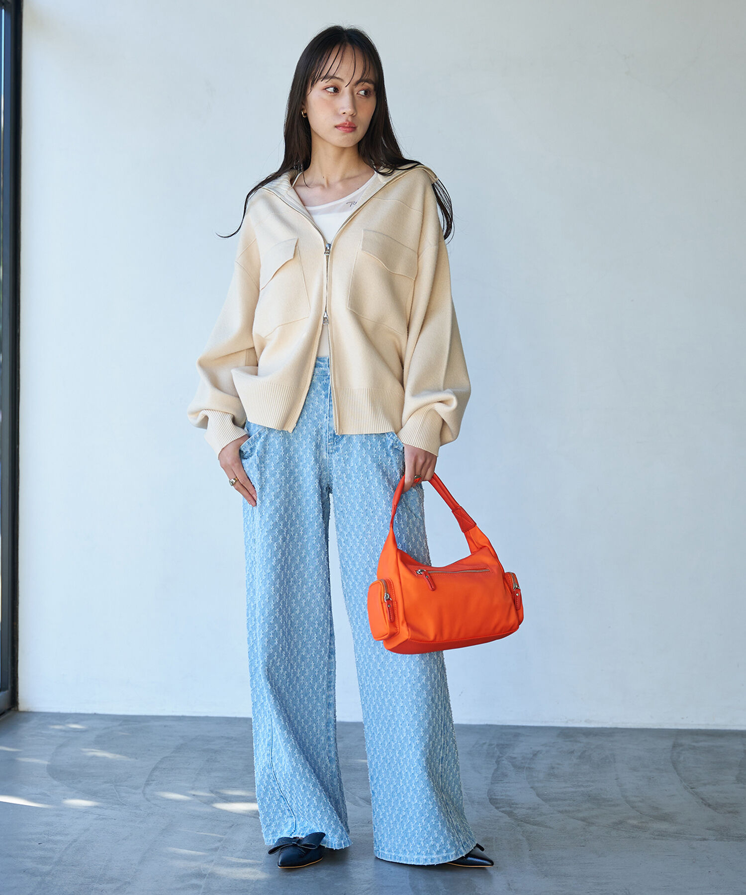 VIS「マシュマロハンドルワンショルダーバッグ」|ハンドバッグ|