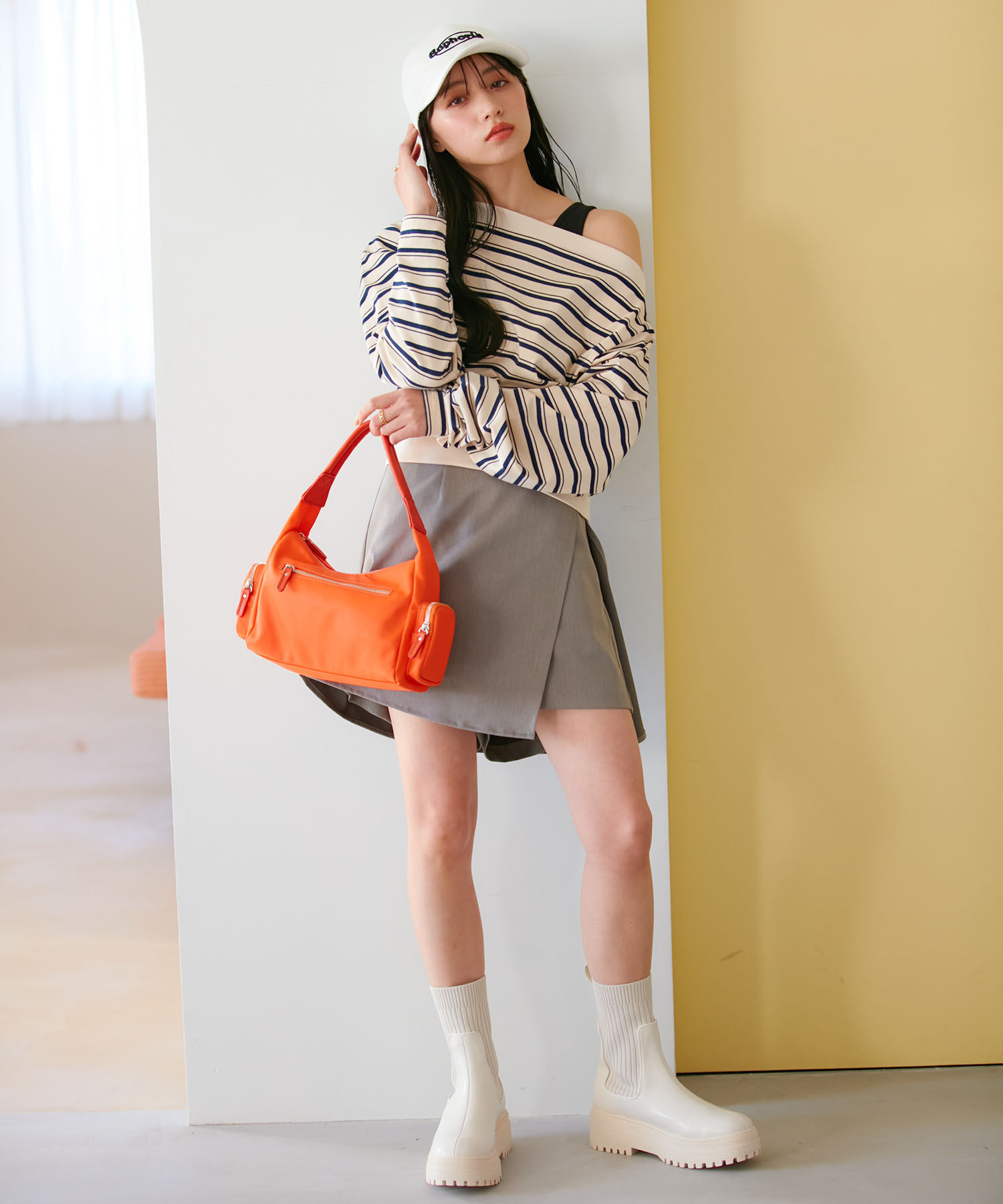 VIS「マシュマロハンドルワンショルダーバッグ」|ハンドバッグ|