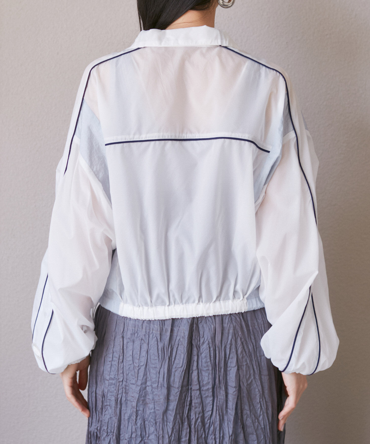 VIS「パイピングダブルジップシアートラックブルゾン」|ブルゾン・スタジャン|