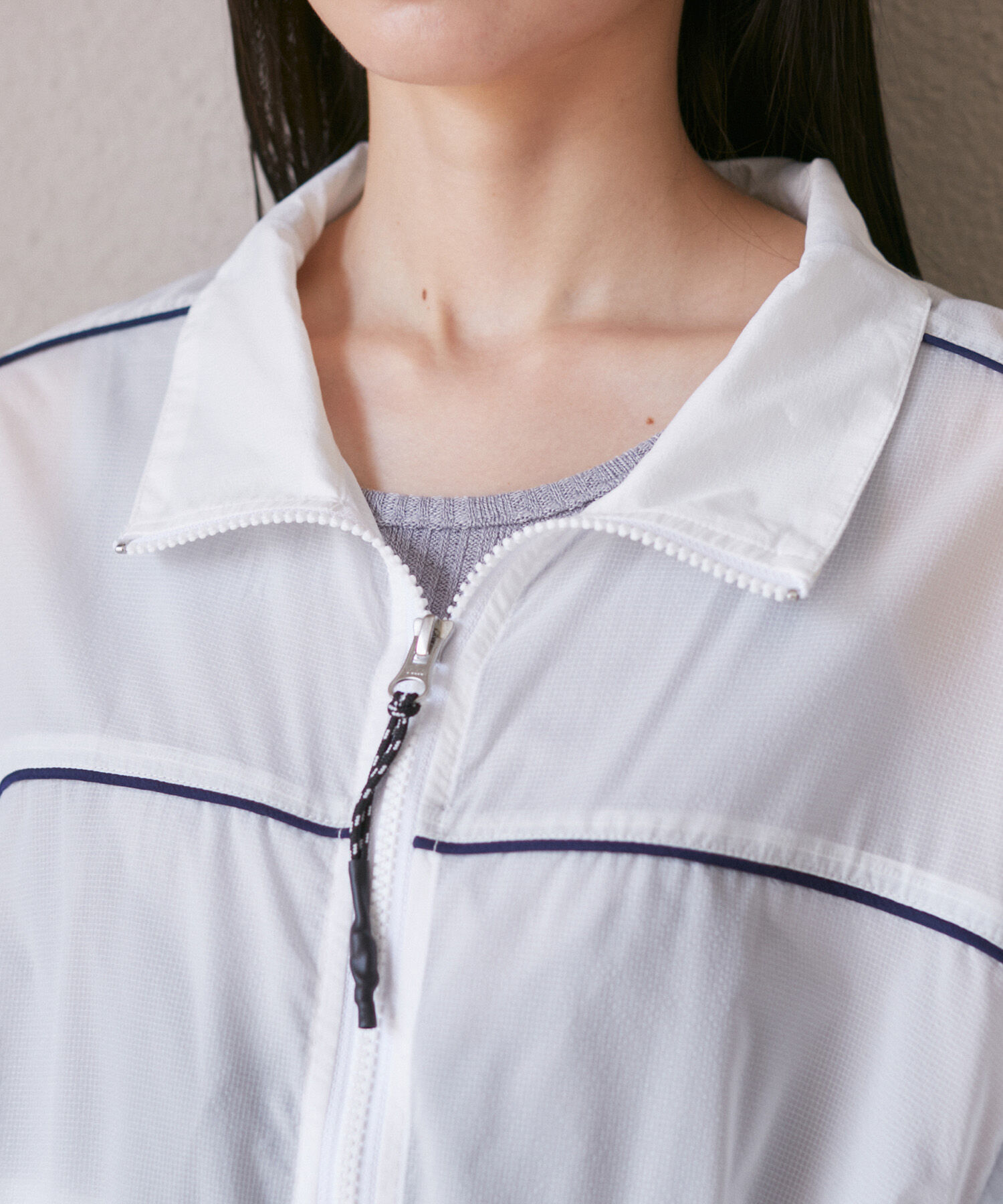 VIS「パイピングダブルジップシアートラックブルゾン」|ブルゾン・スタジャン|