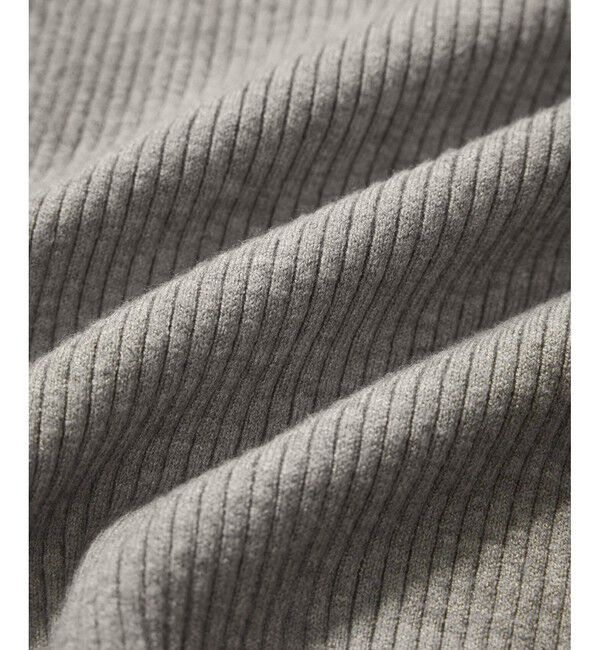 VIS「スリーブ釦アクセントリブニット/WEB限定FSサイズ・静電気防止」|ニット・セーター|