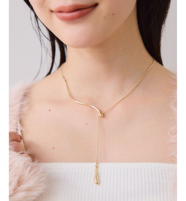 VIS「Yドロップスライダーネックレス」|ネックレス|ゴールド(90)