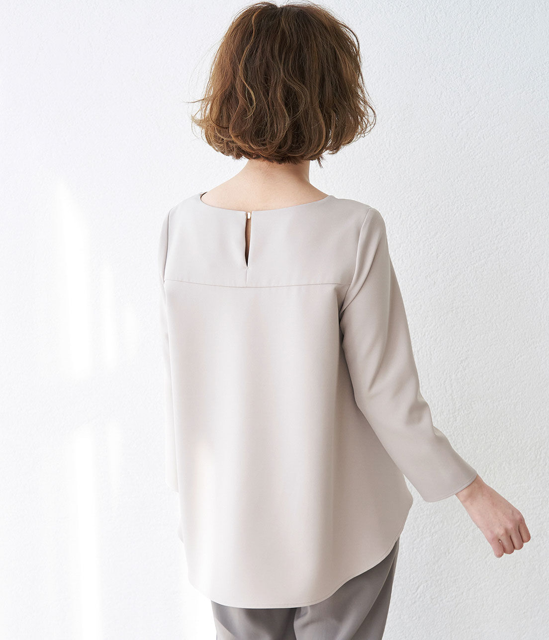 Rope&rsquo;Picnic「【360&deg;ウルトラストレッチ】ペプラムブラウス」|シャツ・ブラウス|