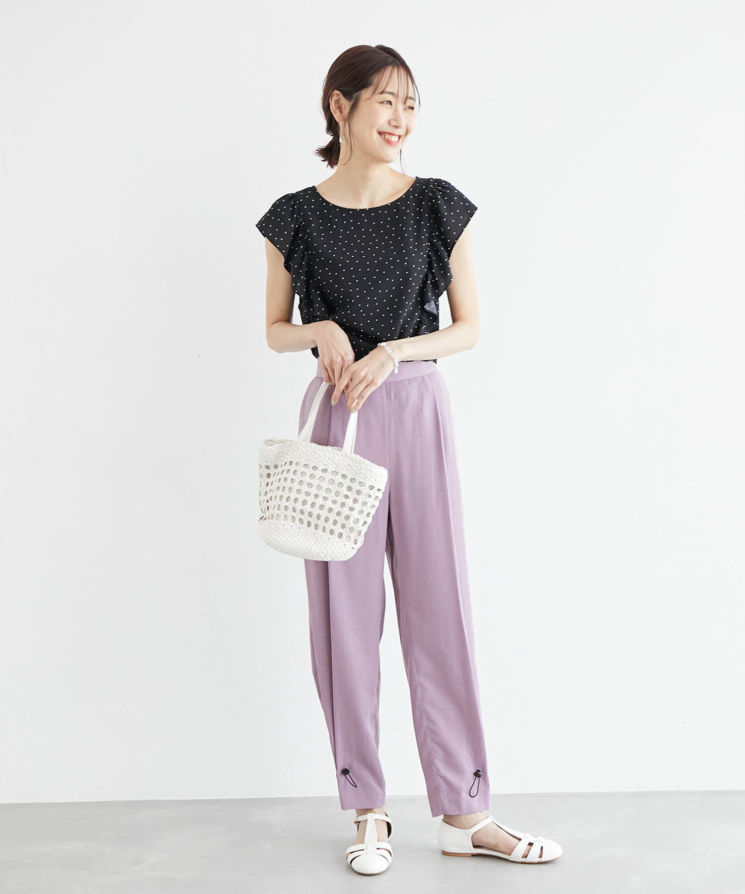 Rope&rsquo;Picnic「裾ドロストイージーパンツ」|その他|