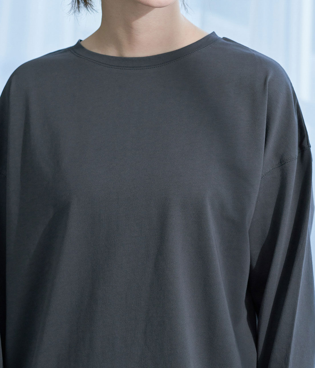 Rope&rsquo;Picnic「【ラク美Tee】【TRUE COTTON】バックスリットチュニック」|Tシャツ・カットソー|