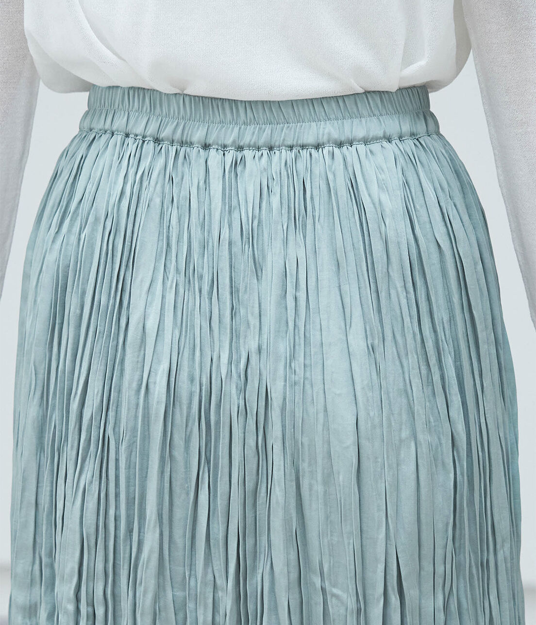 Rope&rsquo;Picnic「サテンワッシャープリーツスカート」|スカート|