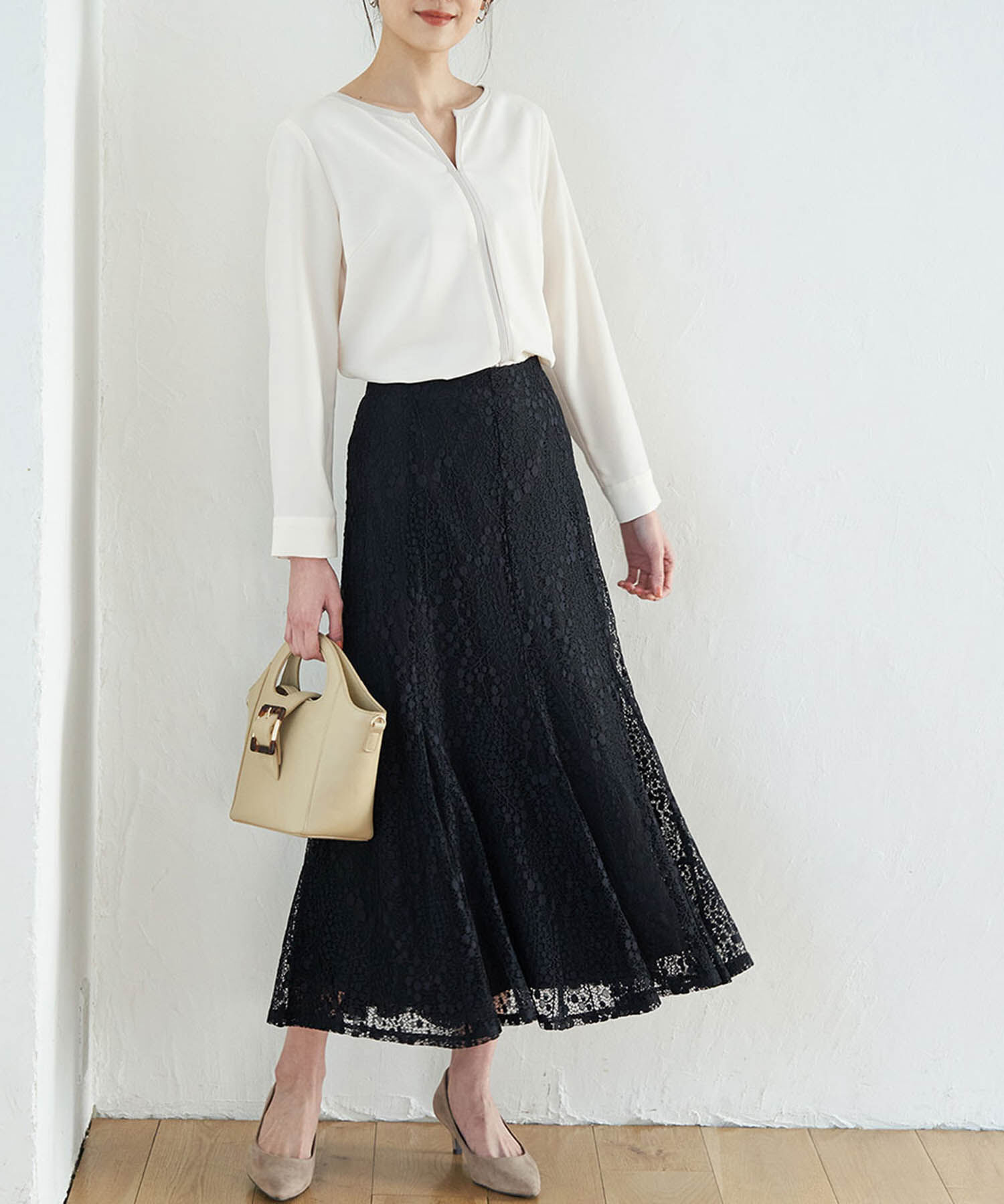 Rope&rsquo;Picnic「レースマーメイドスカート」|スカート|