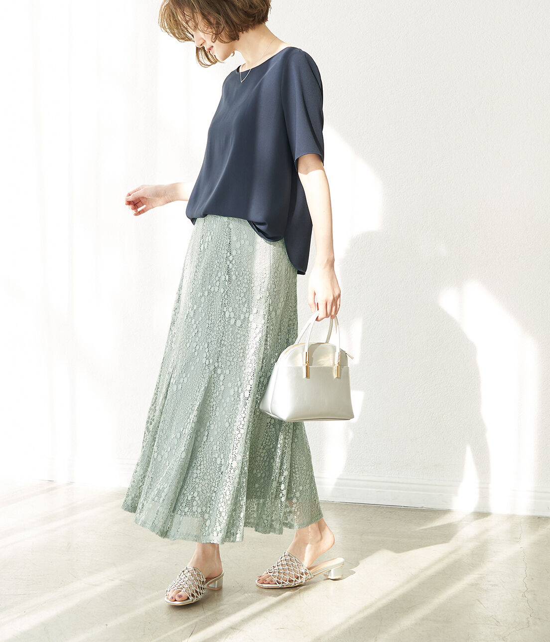 Rope&rsquo;Picnic「レースマーメイドスカート」|スカート|