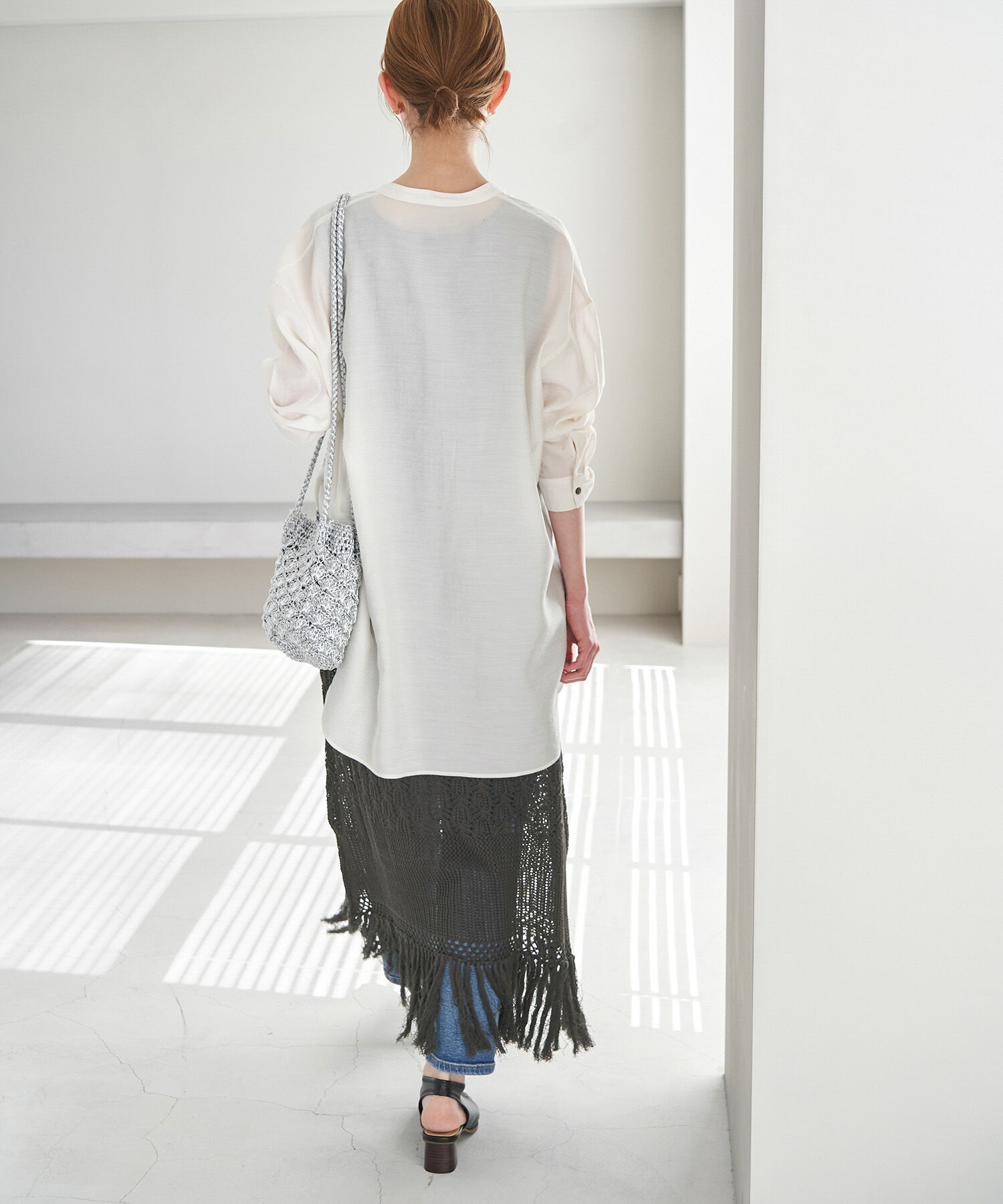 Rope&rsquo;Picnic「フリンジ付きニットワンピース」|ワンピース|