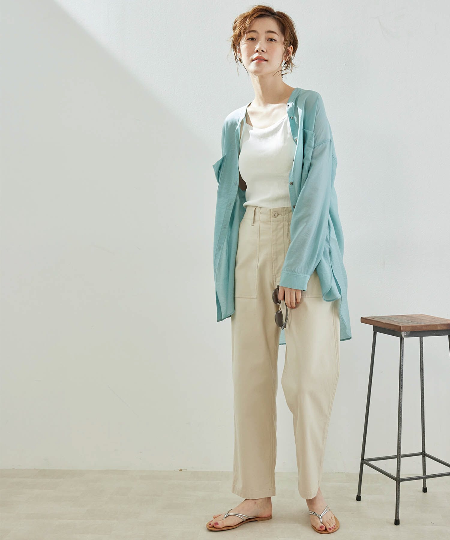 Rope&rsquo;Picnic「カップ付きアメリカンスリーブキャミソール」|キャミソール|