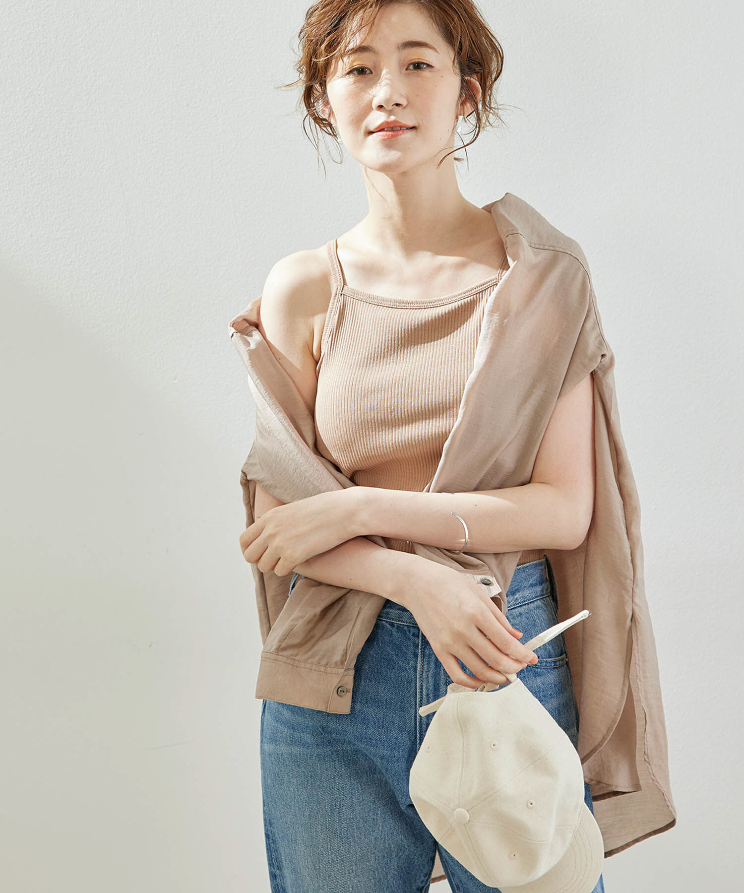 Rope&rsquo;Picnic「カップ付きアメリカンスリーブキャミソール」|キャミソール|