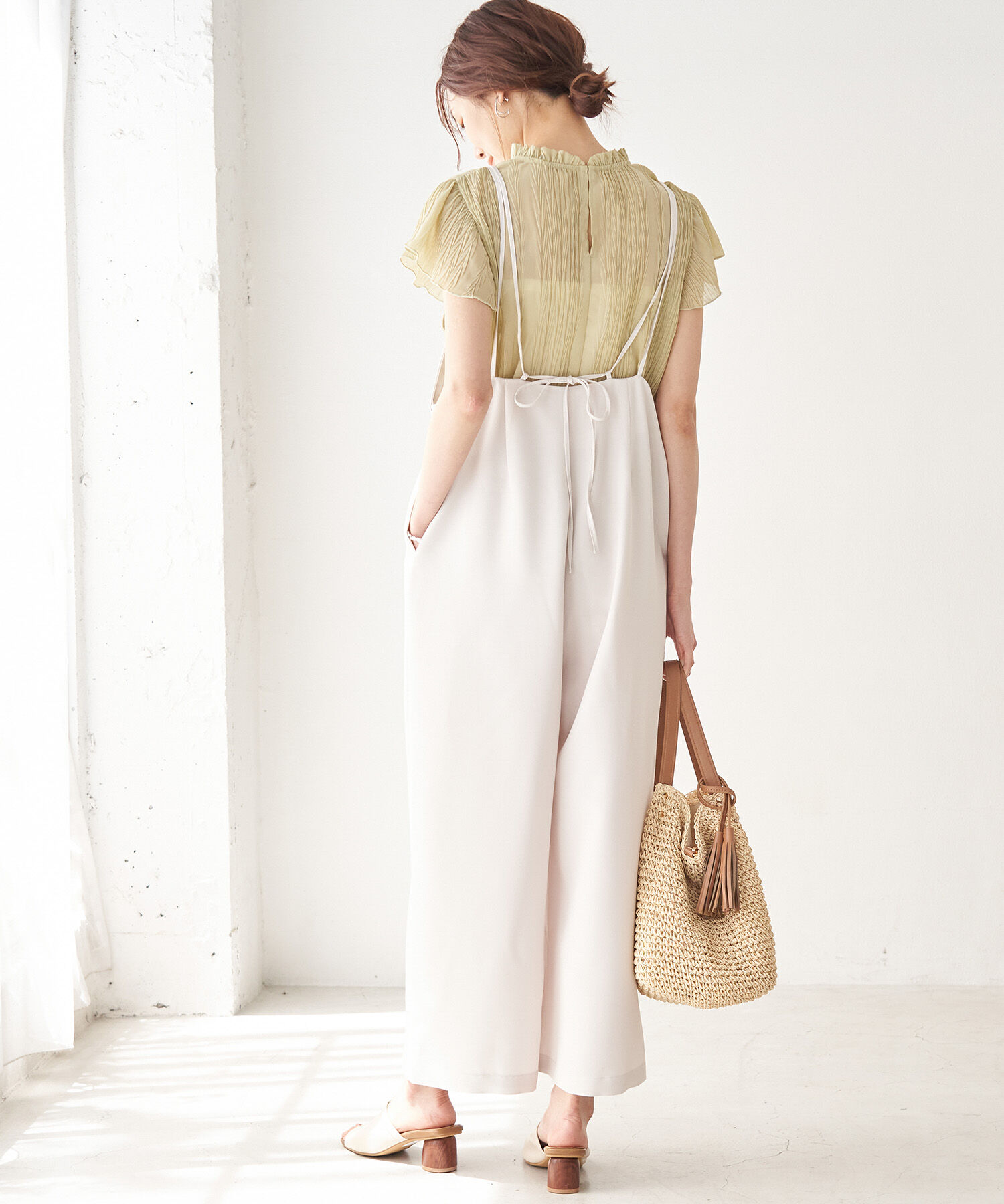 Rope&rsquo;Picnic「Wストラップオールインワン」|オールインワン|