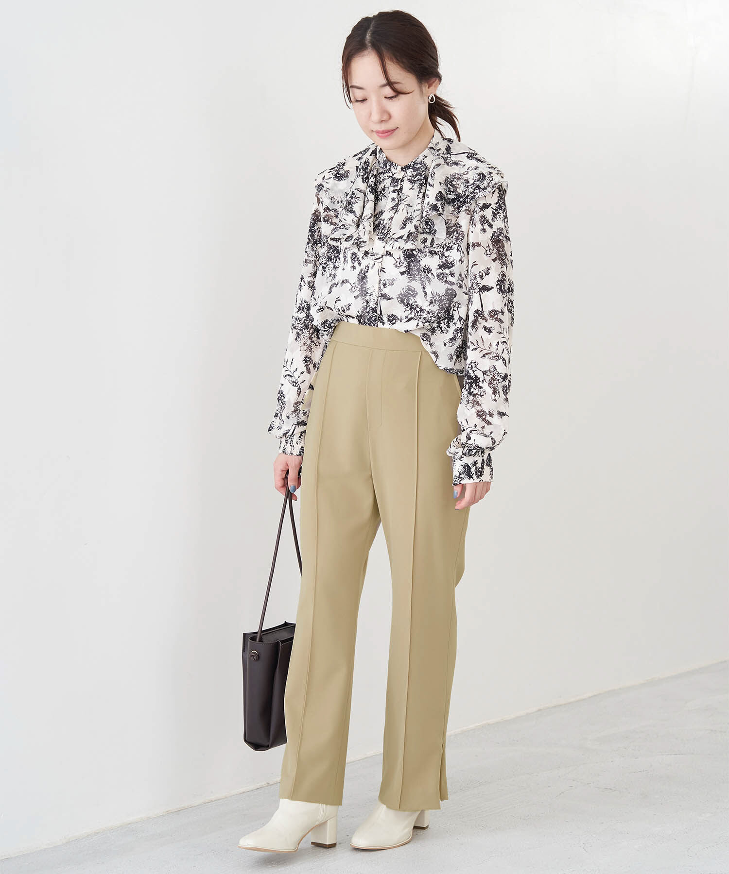 Rope&rsquo;Picnic「【ラク美】【WEB限定・低身長向け】サイドジップピンタックパンツ」|その他|