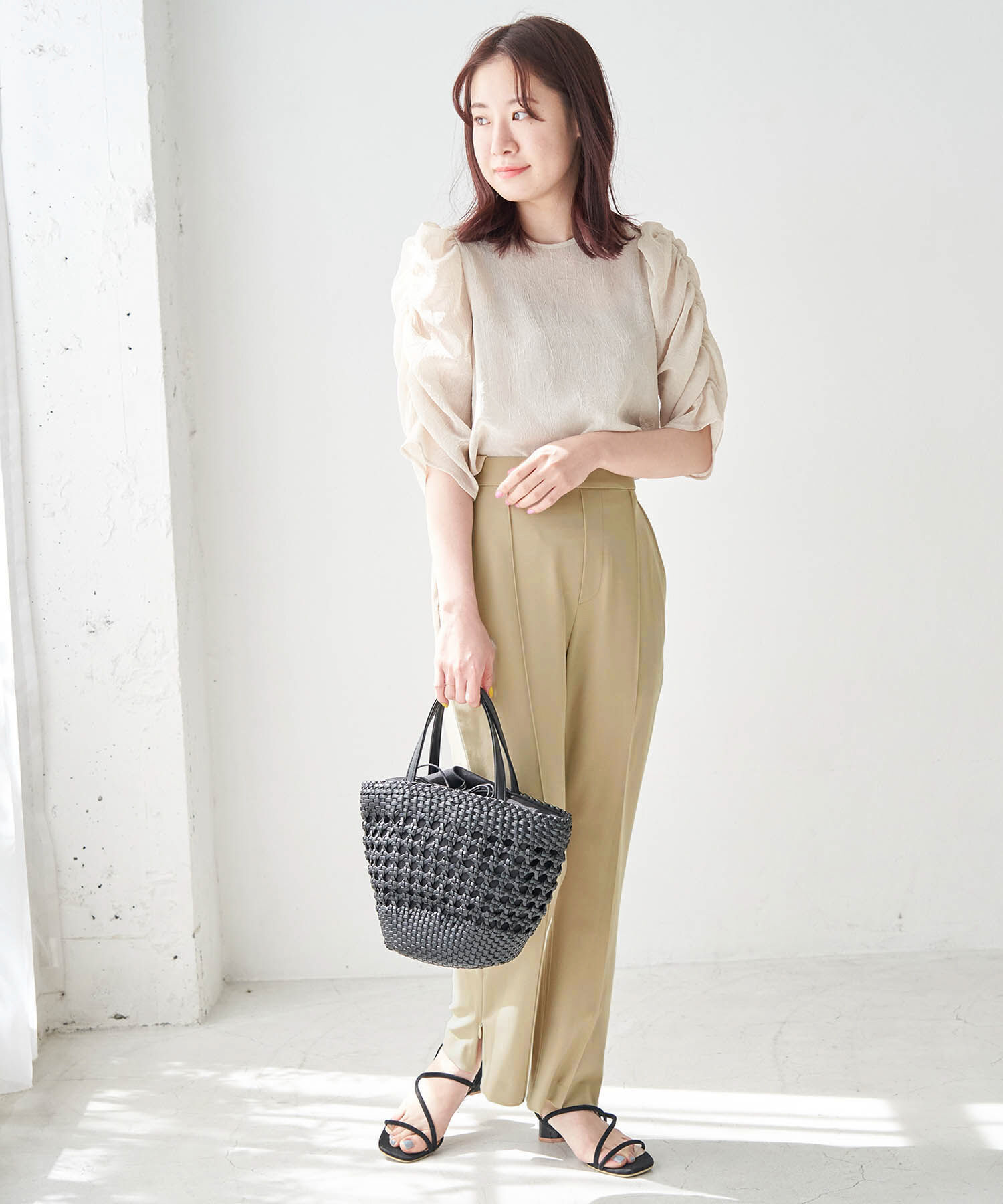 Rope&rsquo;Picnic「【ラク美】【WEB限定・低身長向け】サイドジップピンタックパンツ」|その他|