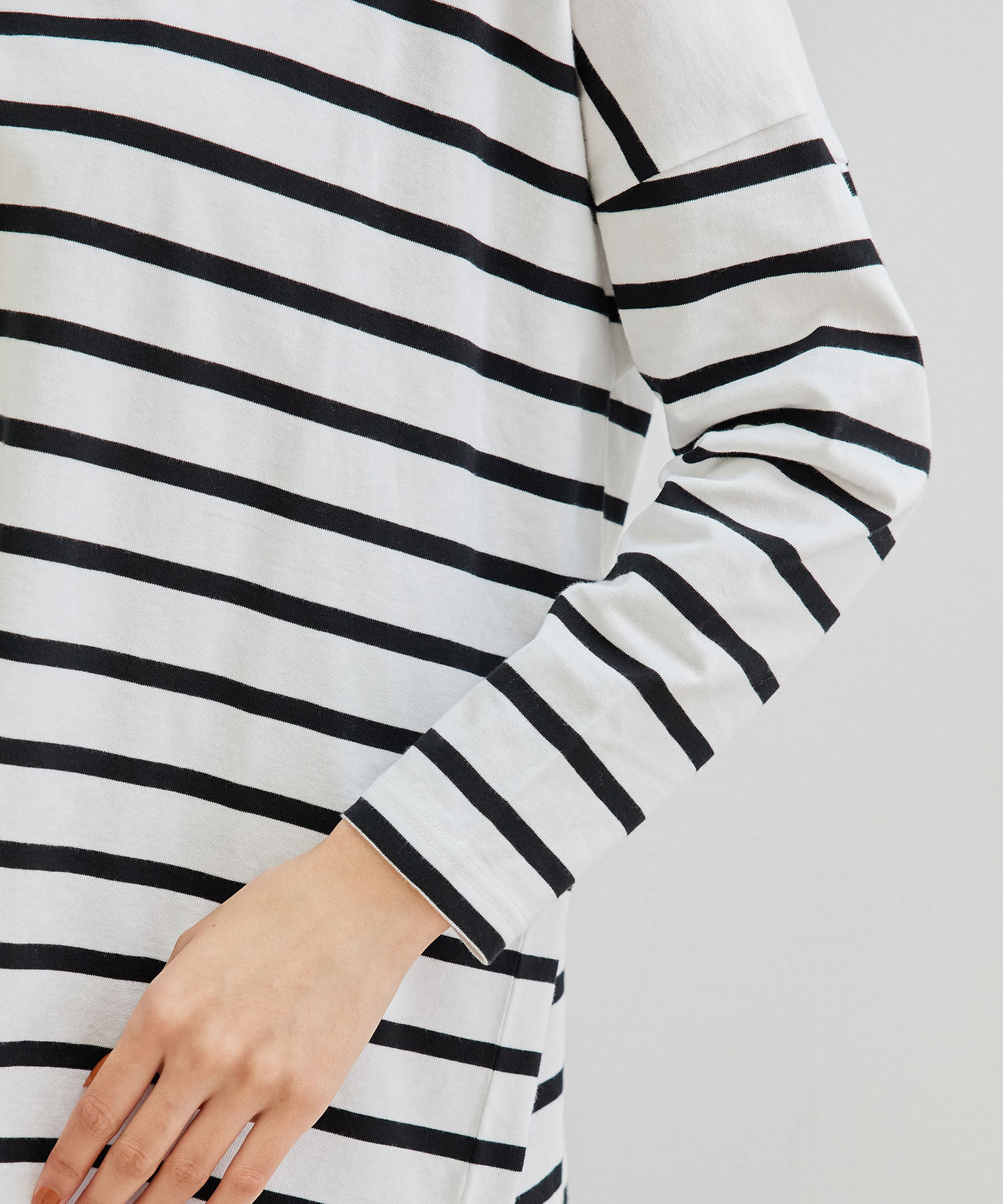 Rope&rsquo;Picnic「【TRUE COTTON】【リンクコーデ】ボーダープルオーバー」|Tシャツ・カットソー|