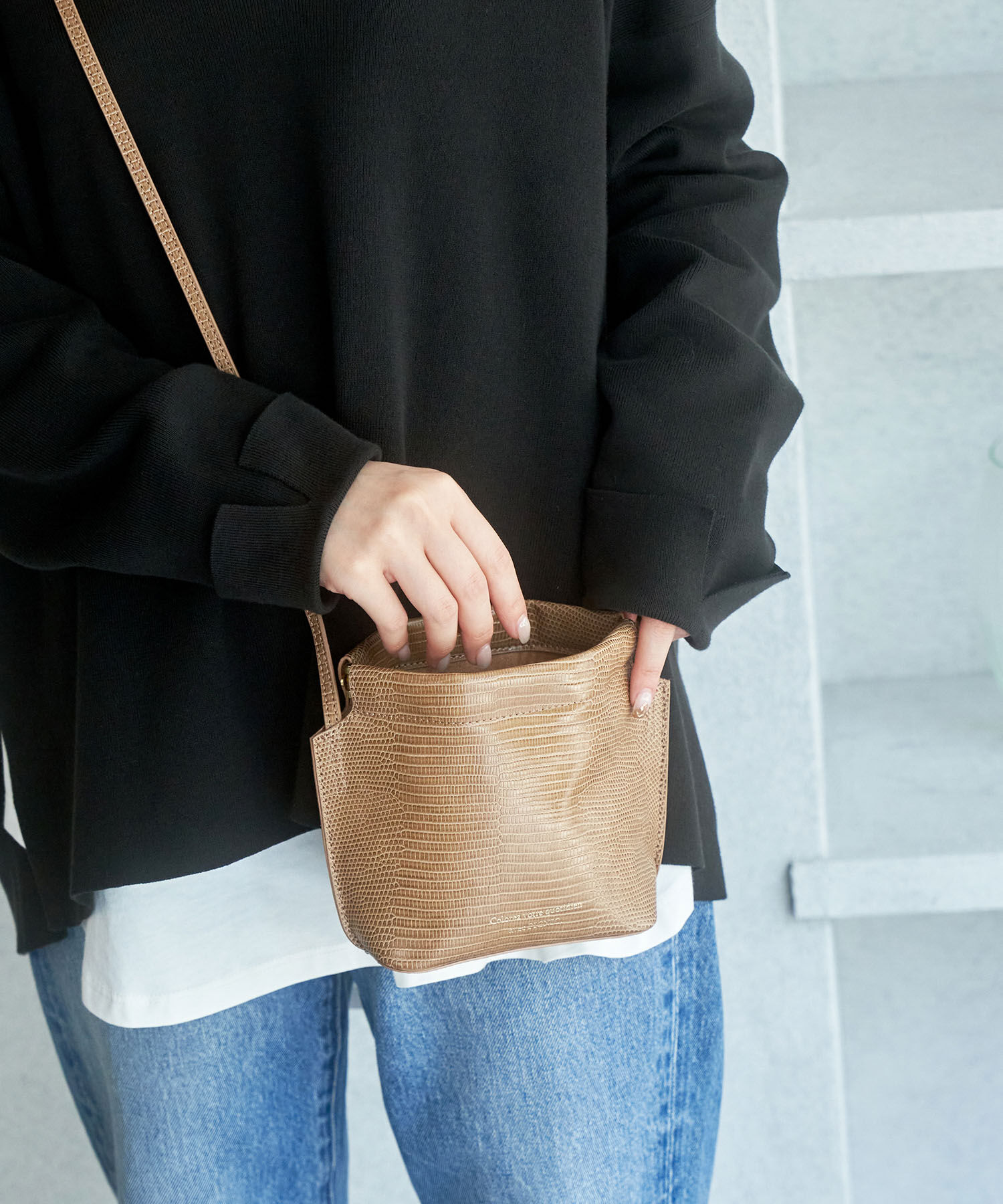 ROPE PICNIC PASSAGE「パクパク金具スクエアミニショルダーバッグ」|ショルダー・メッセンジャー|