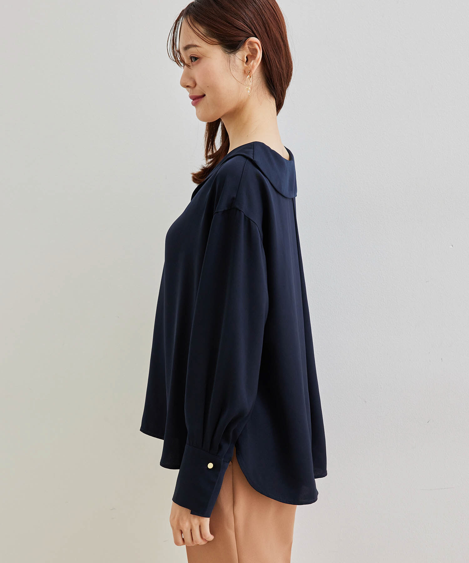 Rope&rsquo;Picnic「ショールカラーブラウス」|シャツ・ブラウス|