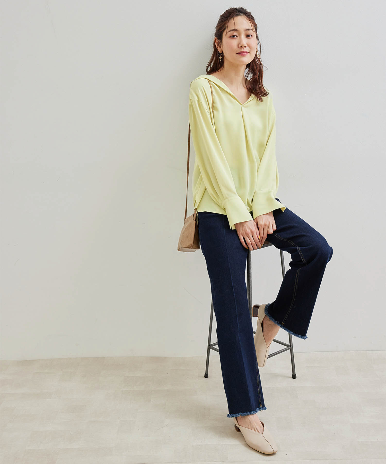 Rope&rsquo;Picnic「ショールカラーブラウス」|シャツ・ブラウス|