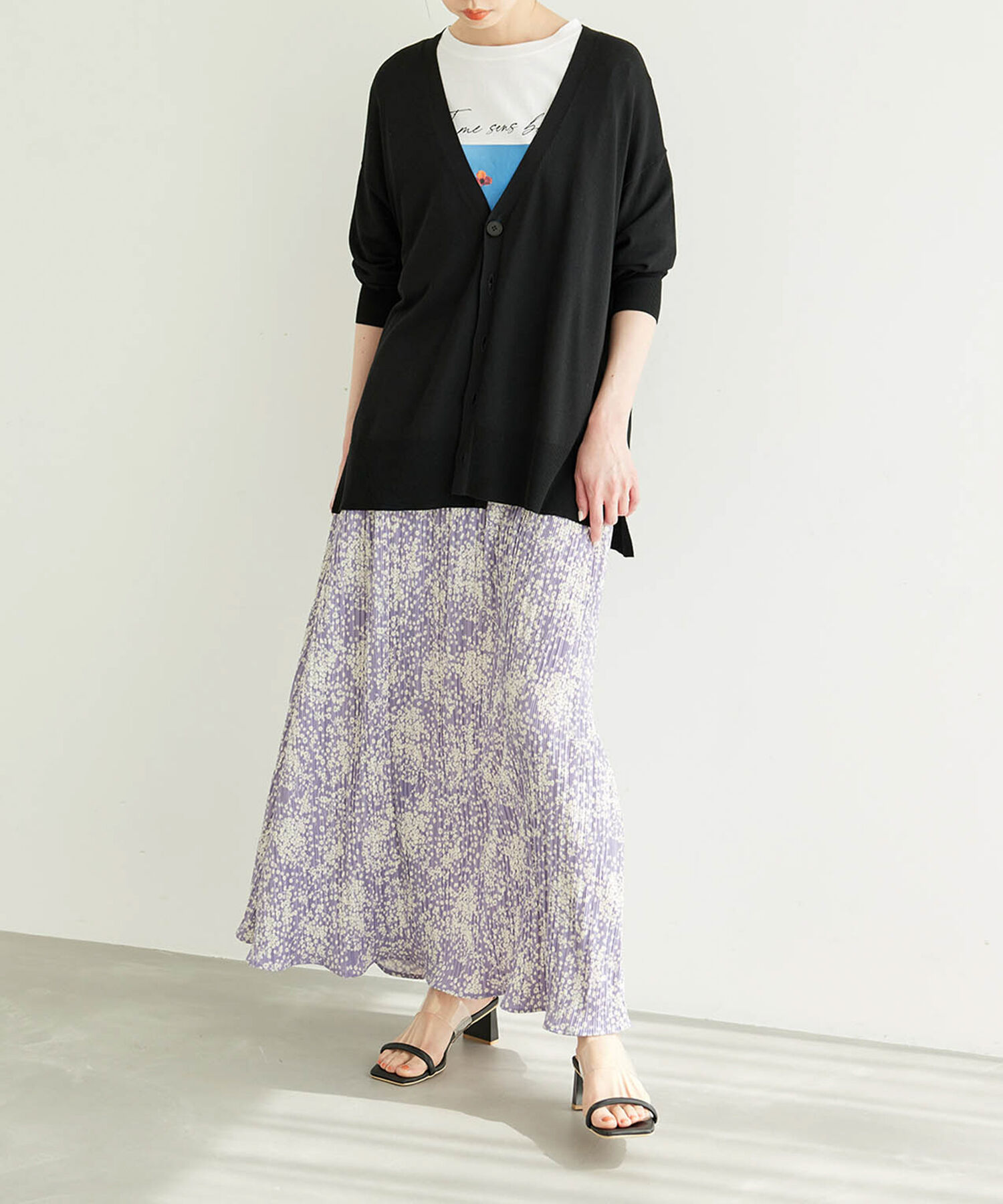 Rope&rsquo;Picnic「【WEB限定】小花柄プリーツスカート」|スカート|