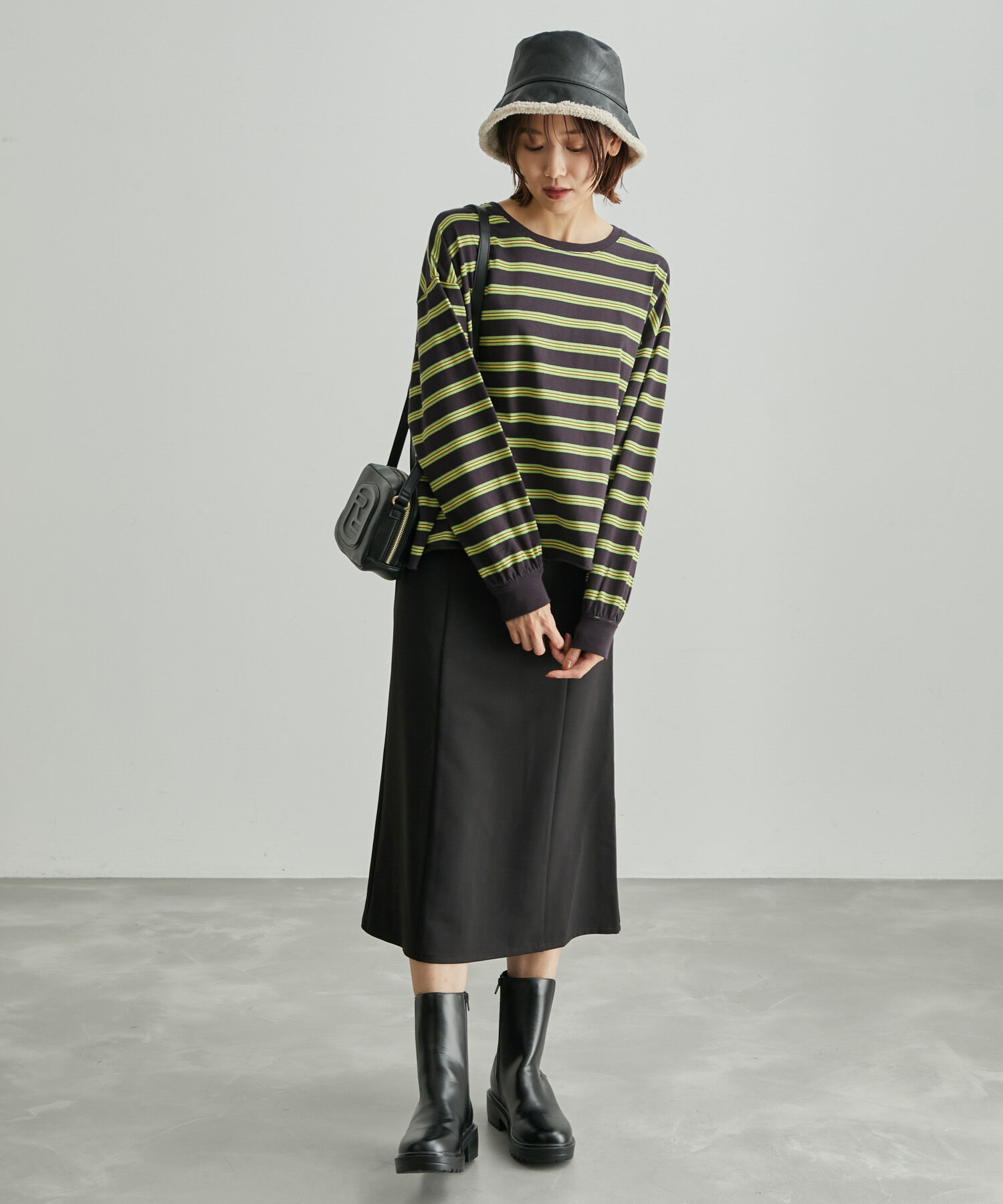 Rope&rsquo;Picnic「【WEB限定カラー:ピンク】ラク美/セミフレアスカート」|スカート|