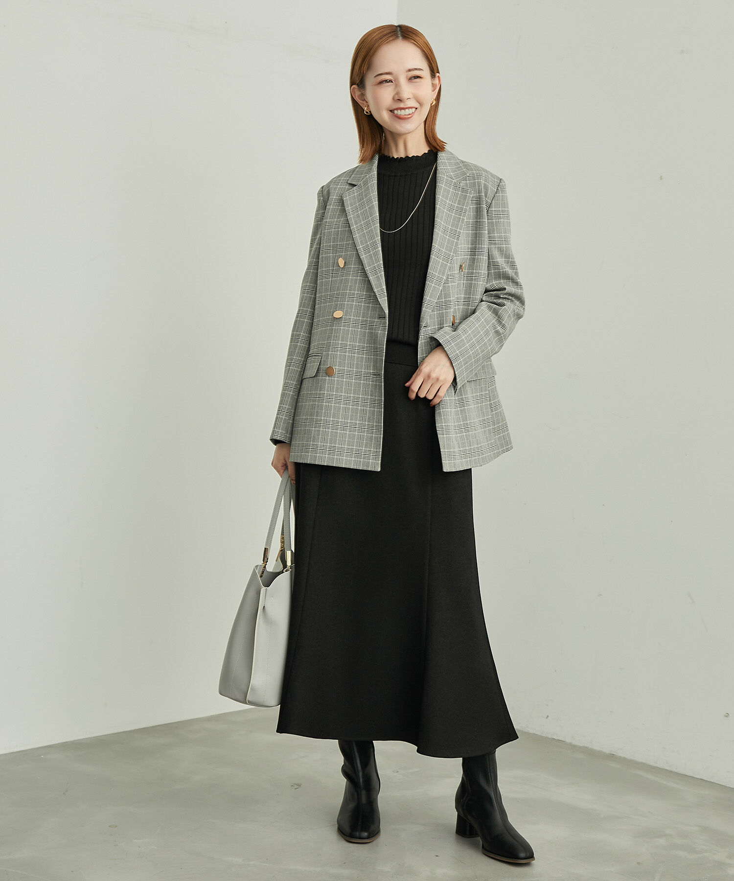 Rope&rsquo;Picnic「BIOGRACE(R)スカラップネックリブニットプルオーバー」|ニット・セーター|