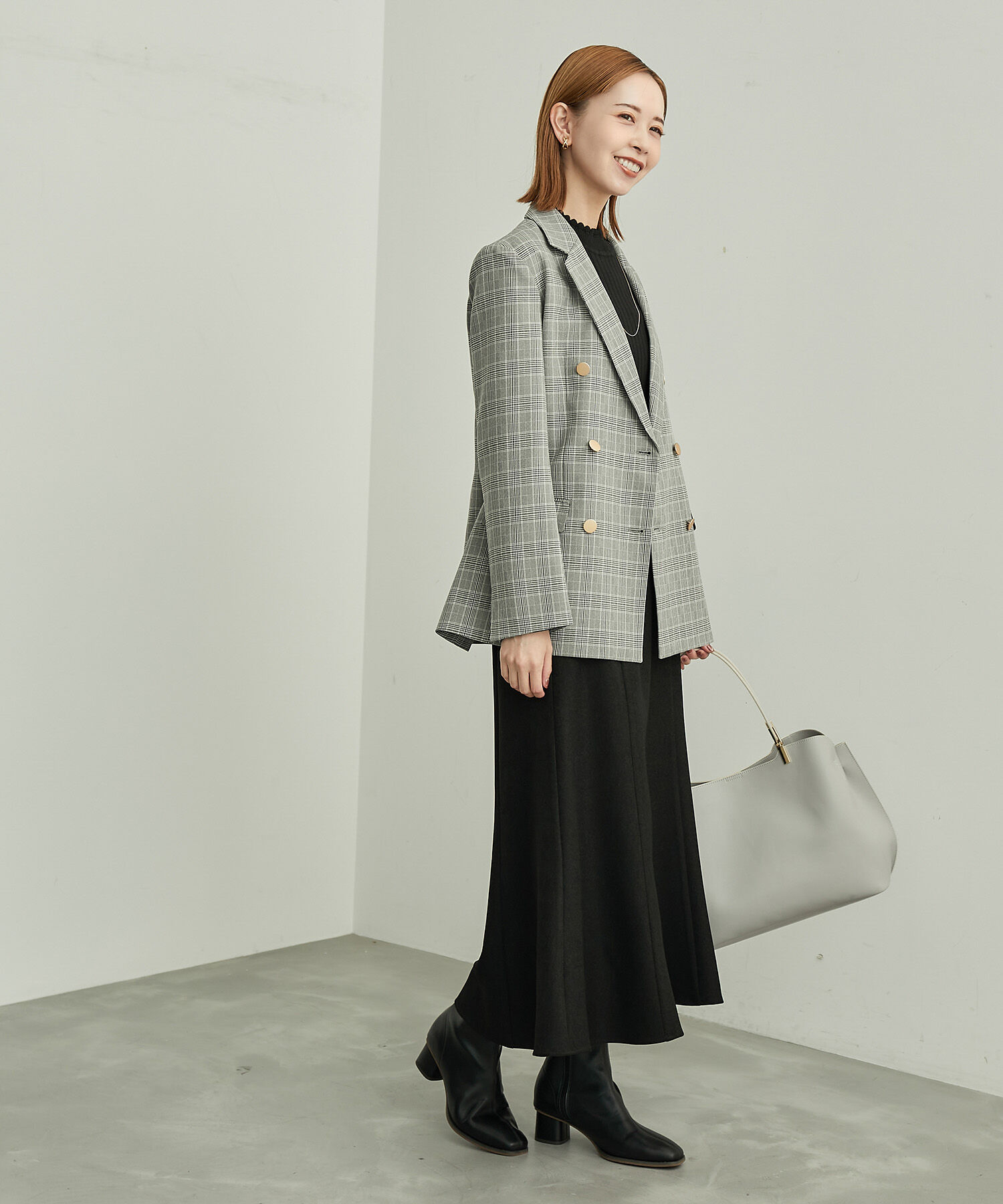 Rope&rsquo;Picnic「BIOGRACE(R)スカラップネックリブニットプルオーバー」|ニット・セーター|