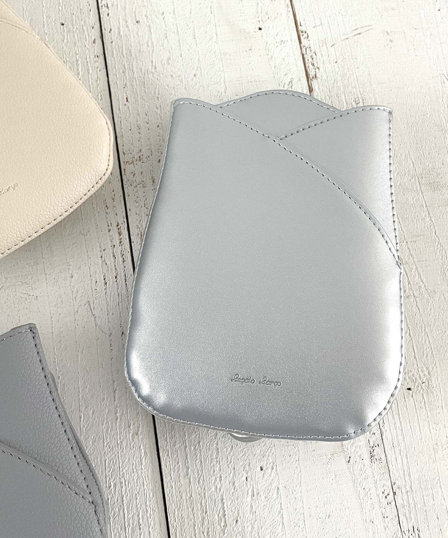ROPE PICNIC PASSAGE「【Legato Largo/レガートラルゴ】【一部店舗限定】チューリップスマホショルダーバッグ」|ショルダー・メッセンジャー|シルバー(93)