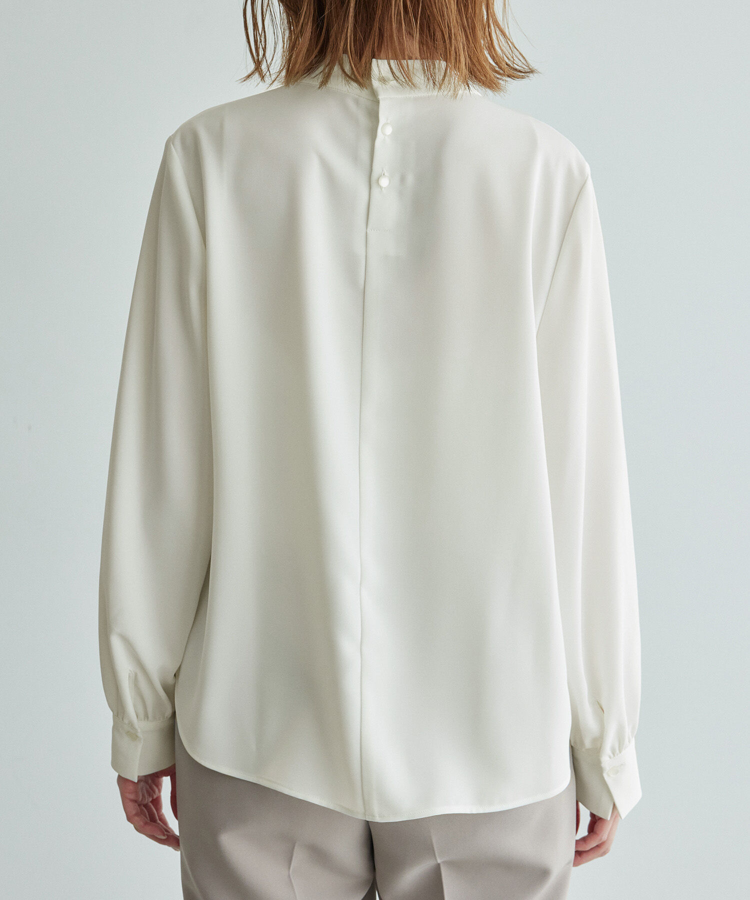 Rope&rsquo;Picnic「【2サイズ展開】リサイクルポリエステルフロントタックブラウス/リンクコーデ」|シャツ・ブラウス|