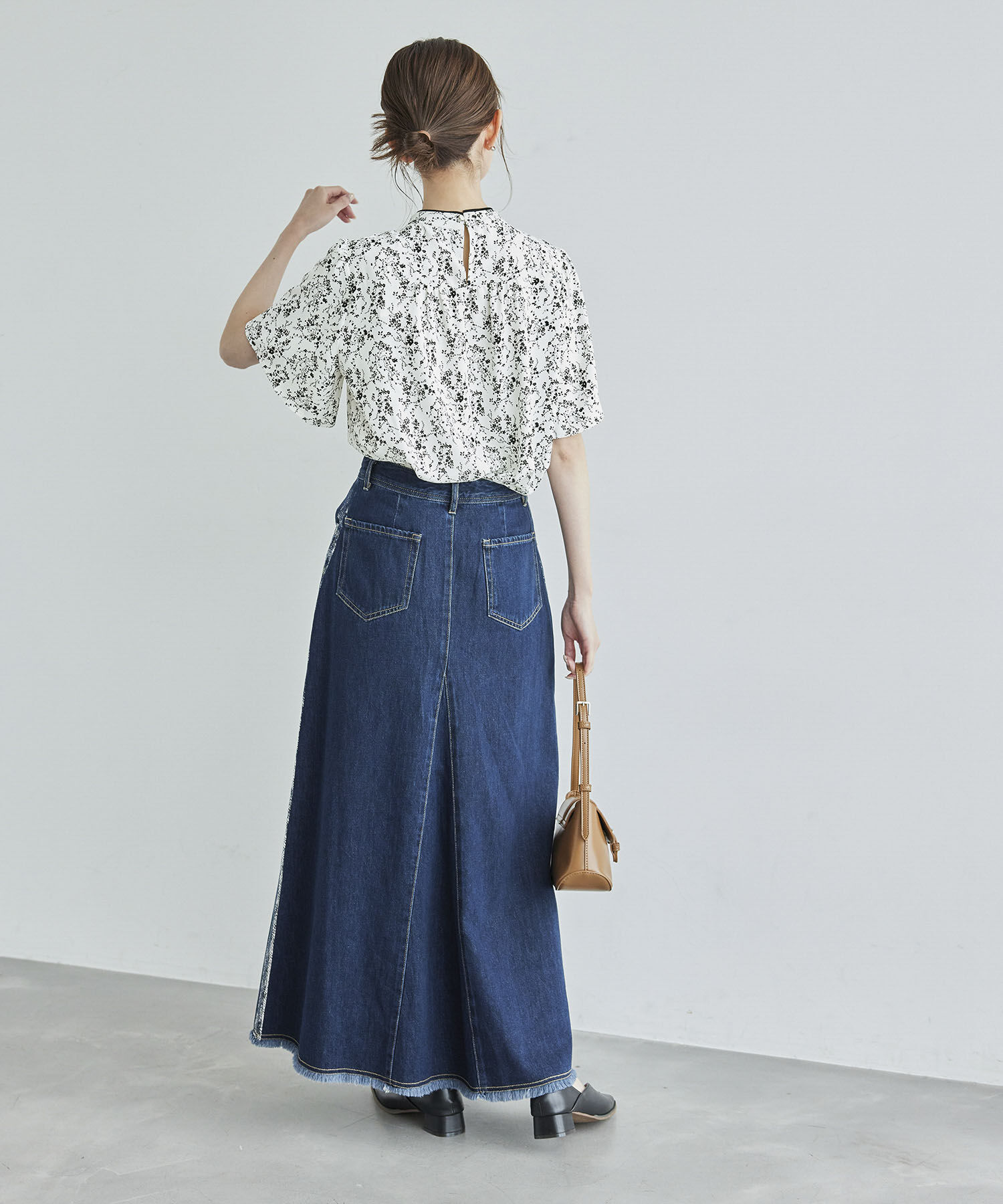 Rope&rsquo;Picnic「2WAY/さらさらボウタイハーフスリーブブラウス」|シャツ・ブラウス|