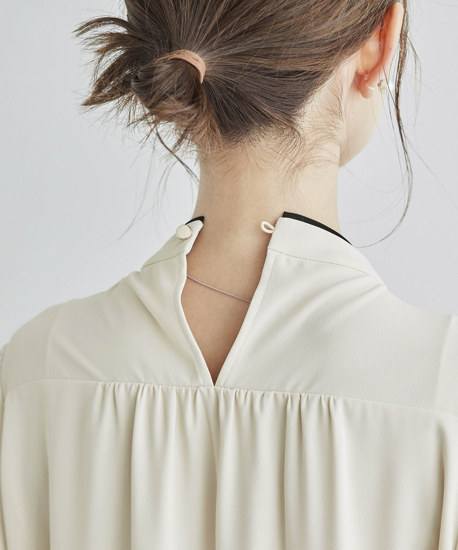 Rope&rsquo;Picnic「2WAY/さらさらボウタイハーフスリーブブラウス」|シャツ・ブラウス|