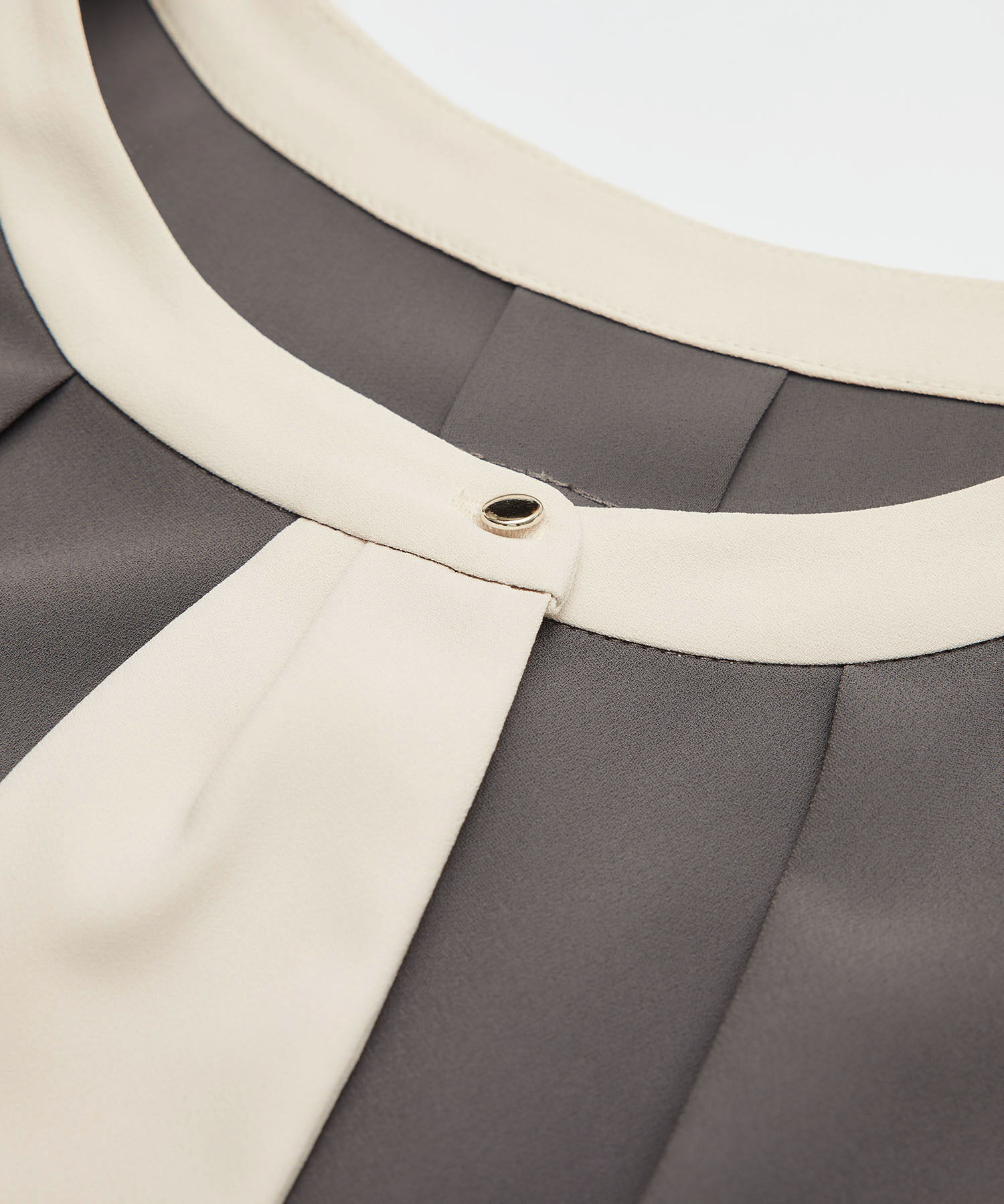 Rope&rsquo;Picnic「【WEB限定40サイズ】ジョーゼット配色ボウタイ風ブラウス」|シャツ・ブラウス|