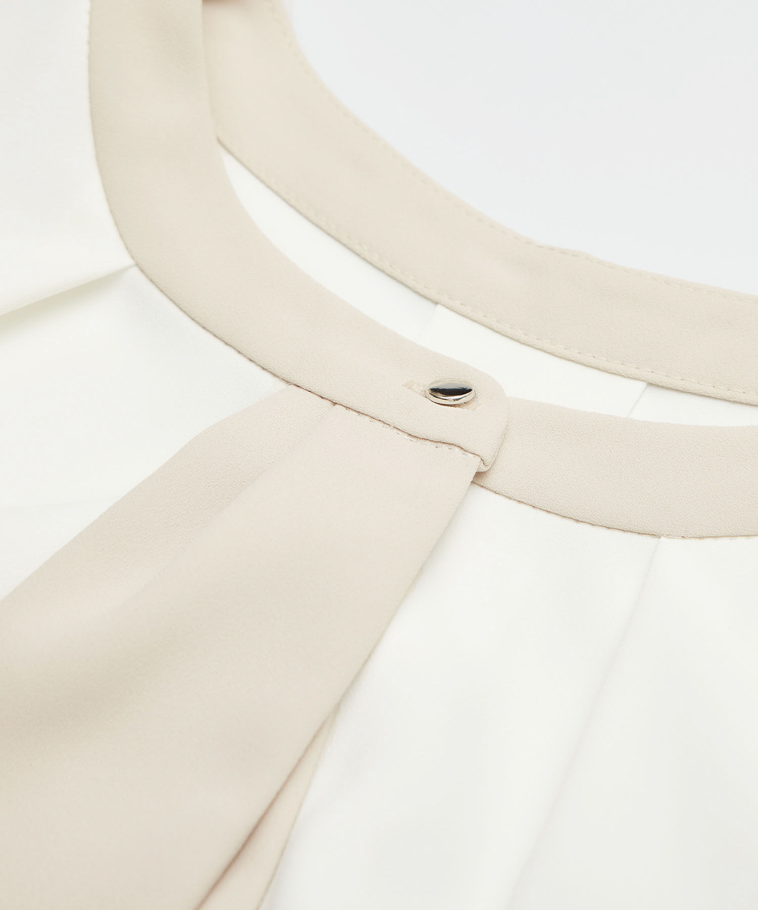 Rope&rsquo;Picnic「【WEB限定40サイズ】ジョーゼット配色ボウタイ風ブラウス」|シャツ・ブラウス|