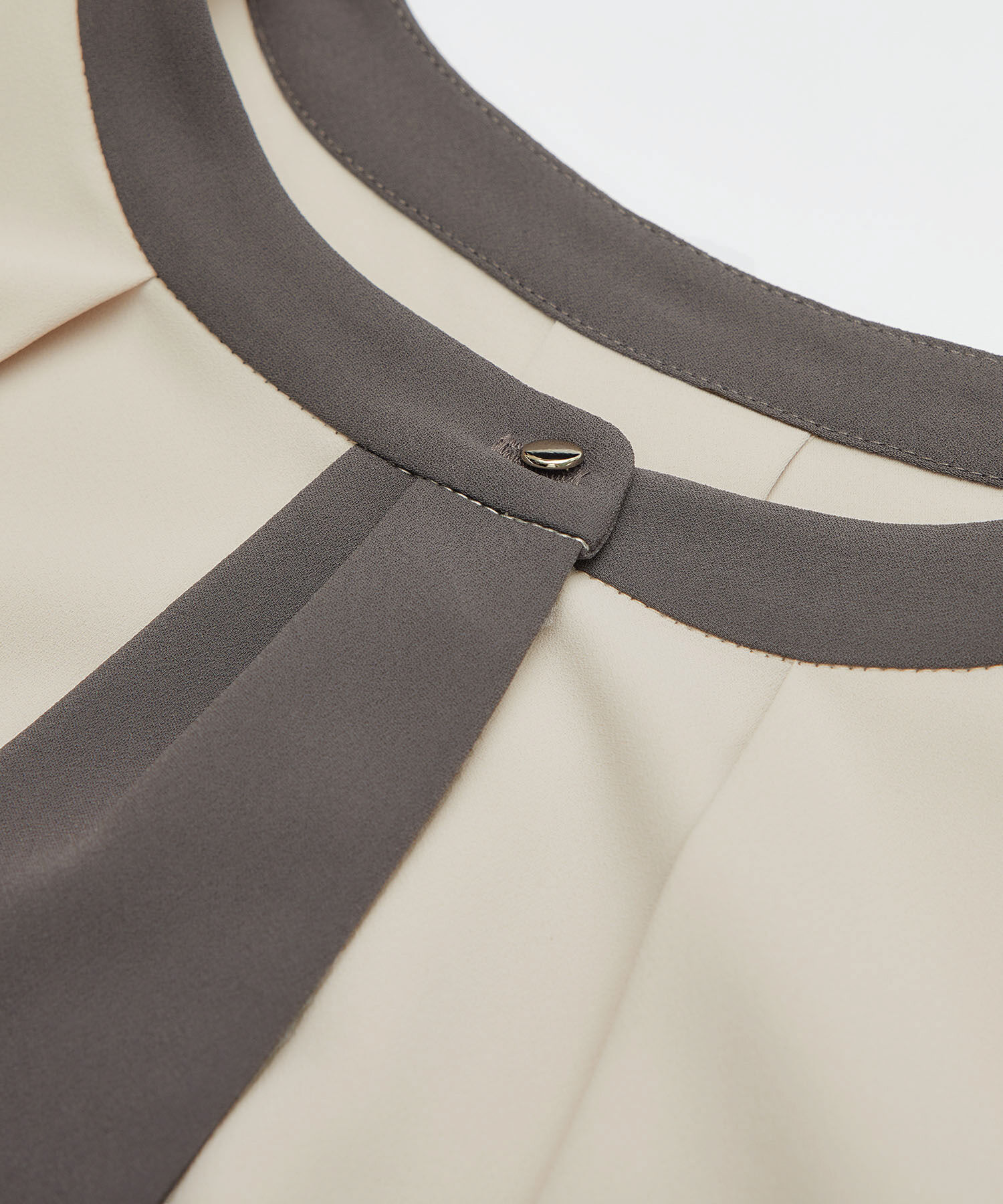 Rope&rsquo;Picnic「【WEB限定40サイズ】ジョーゼット配色ボウタイ風ブラウス」|シャツ・ブラウス|