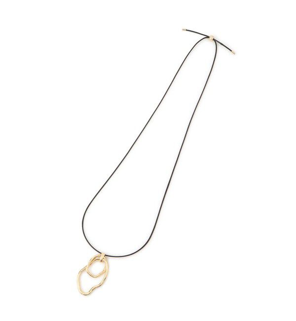 ROPE PICNIC PASSAGE「デザインＷオーバルトップスライドコードネックレス」|ネックレス|