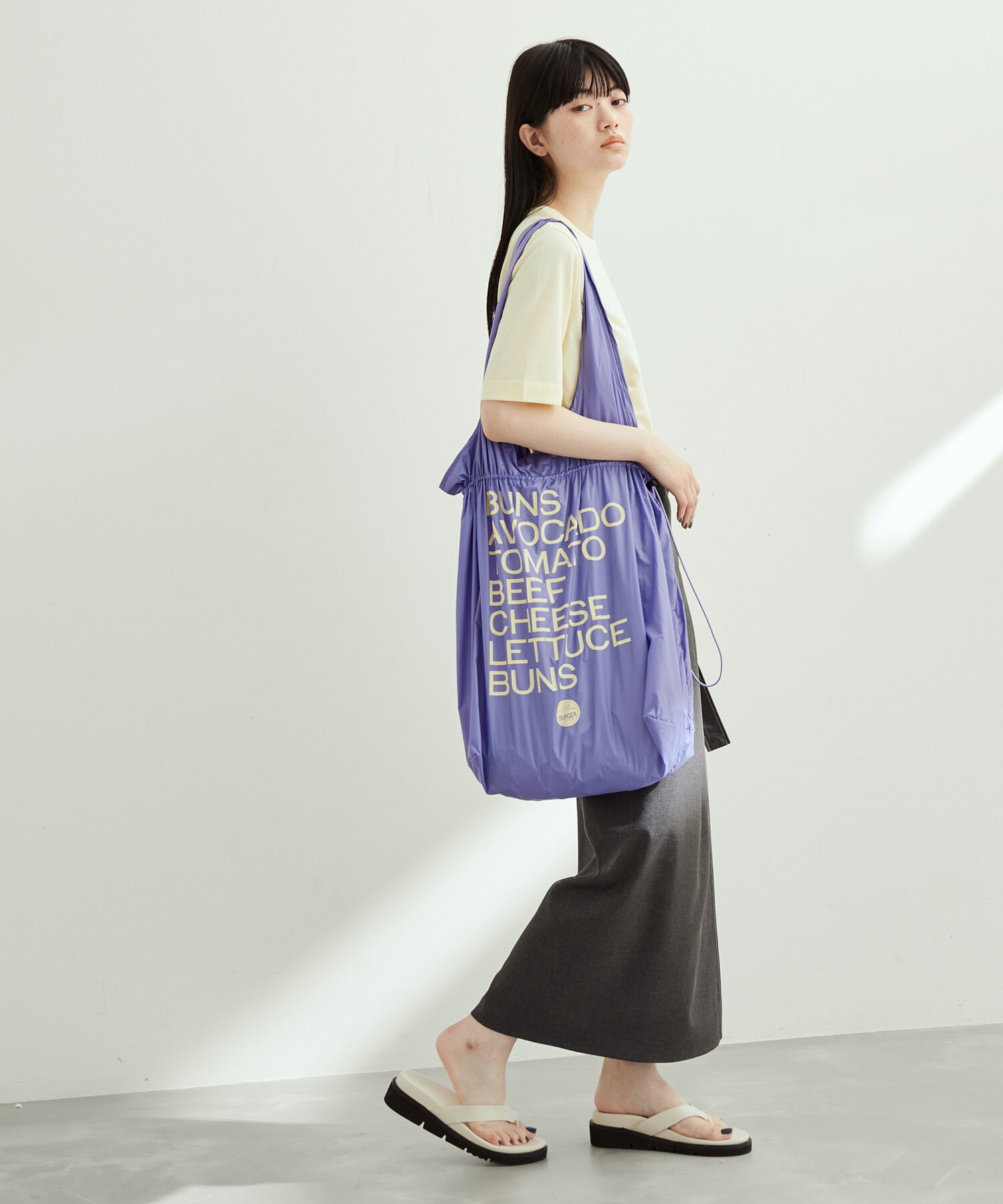 ADAM ET ROPE'「【サステナブル】バッグ&times;Tシャツ」|Tシャツ・カットソー|