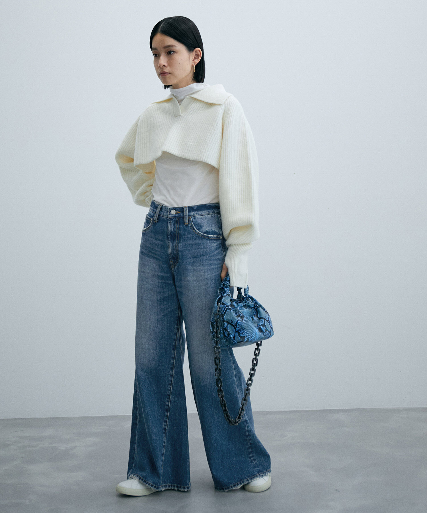 ADAM ET ROPE'「【サステナブル】フレアデニム」|デニム|