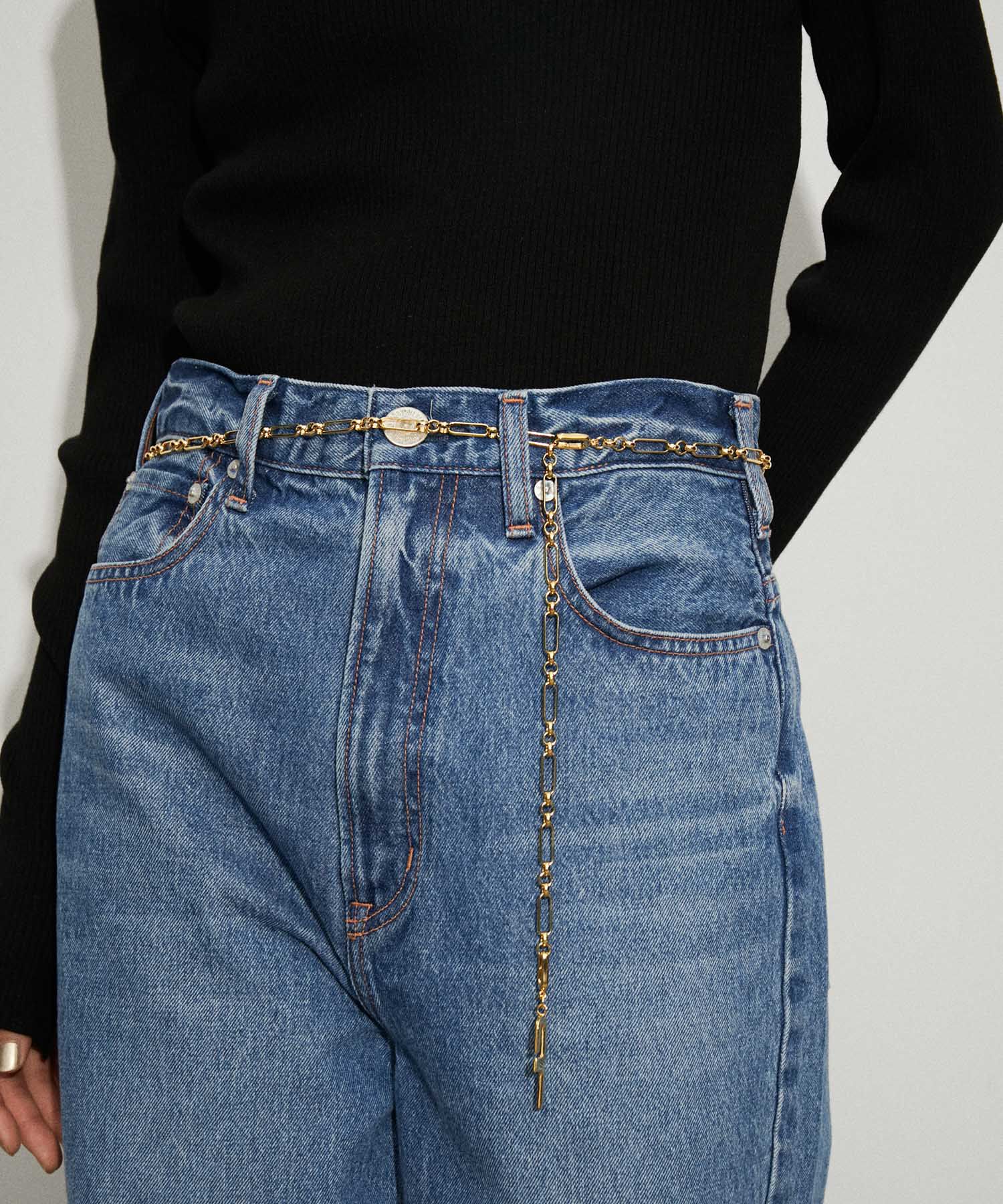 ADAM ET ROPE'「arチェーンベルト」|ベルト|ゴールド(90)