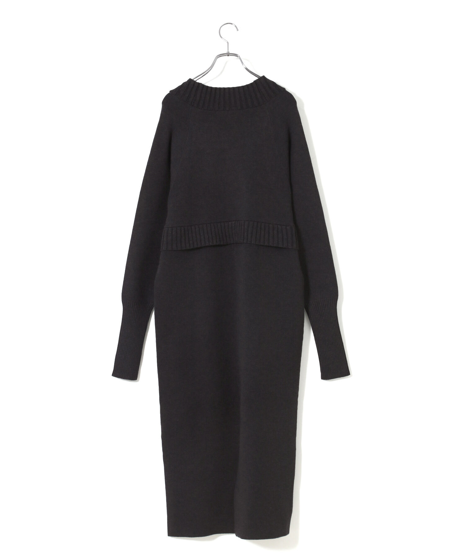 ADAM ET ROPE'「【サステナブル】ボレロドッキングニットワンピース」|ワンピース|