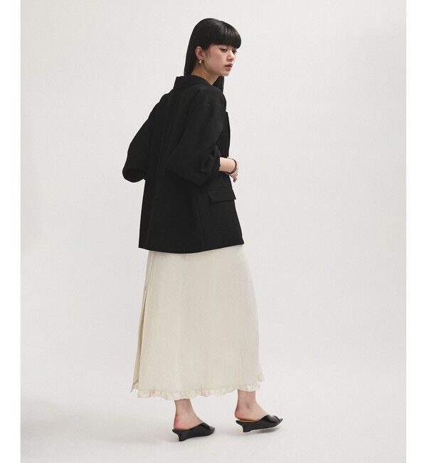 ADAM ET ROPE'「【サステナブル】ミニフリルキャミワンピース」|ワンピース|