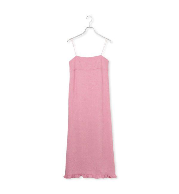 ADAM ET ROPE'「【サステナブル】ミニフリルキャミワンピース」|ワンピース|