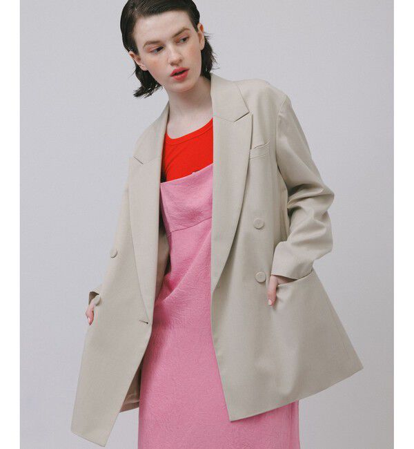 ADAM ET ROPE'「【サステナブル】ミニフリルキャミワンピース」|ワンピース|