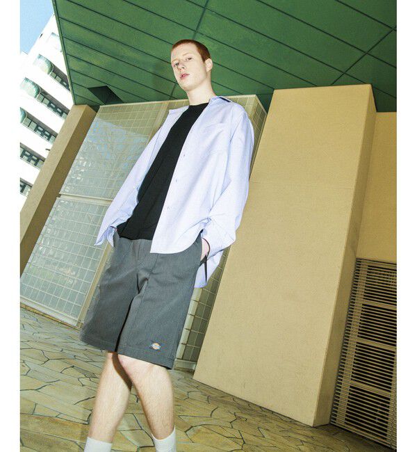 ADAM ET ROPE'「《別注》【DICKIES/ディッキーズ】PINTUCK SHORTS」|チノ|グレー(07)