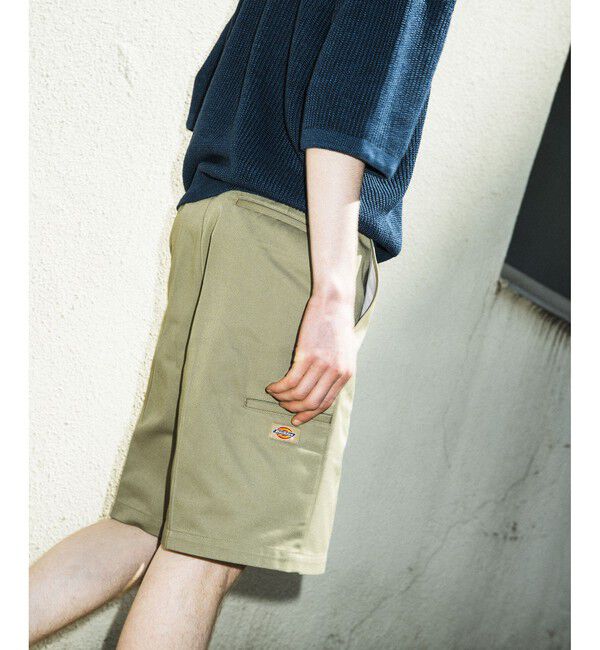 ADAM ET ROPE'「《別注》【DICKIES/ディッキーズ】PINTUCK SHORTS」|チノ|ベージュ(27)