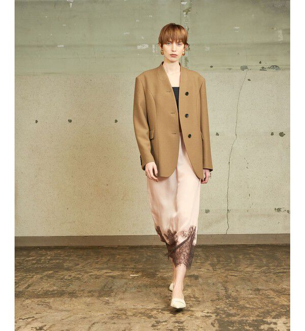 ADAM ET ROPE'「【EMOELLE】キュプラレースイージースカート」|スカート|