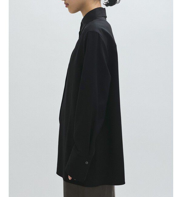 ADAM ET ROPE'「【EMOELLE】ソモウウールシャツ」|シャツ・ブラウス|